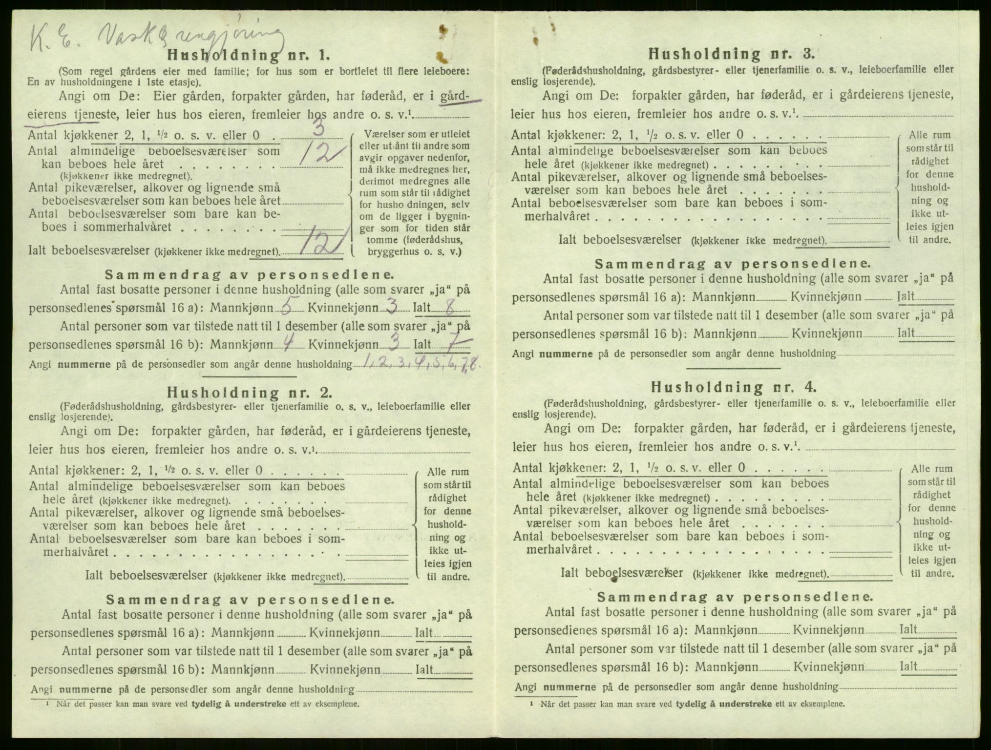 SAKO, 1920 census for Sem, 1920, p. 711
