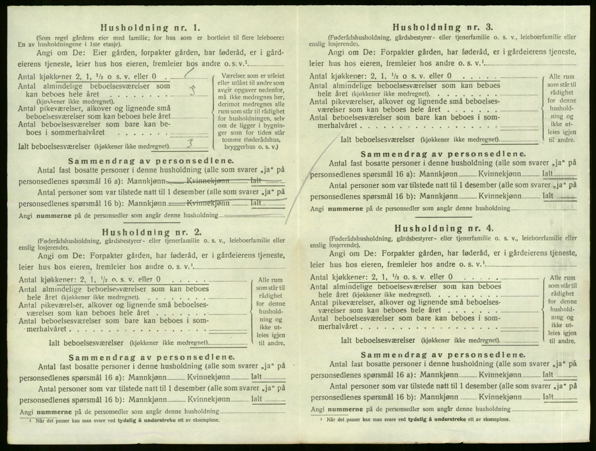 SAKO, 1920 census for Sande, 1920, p. 1356