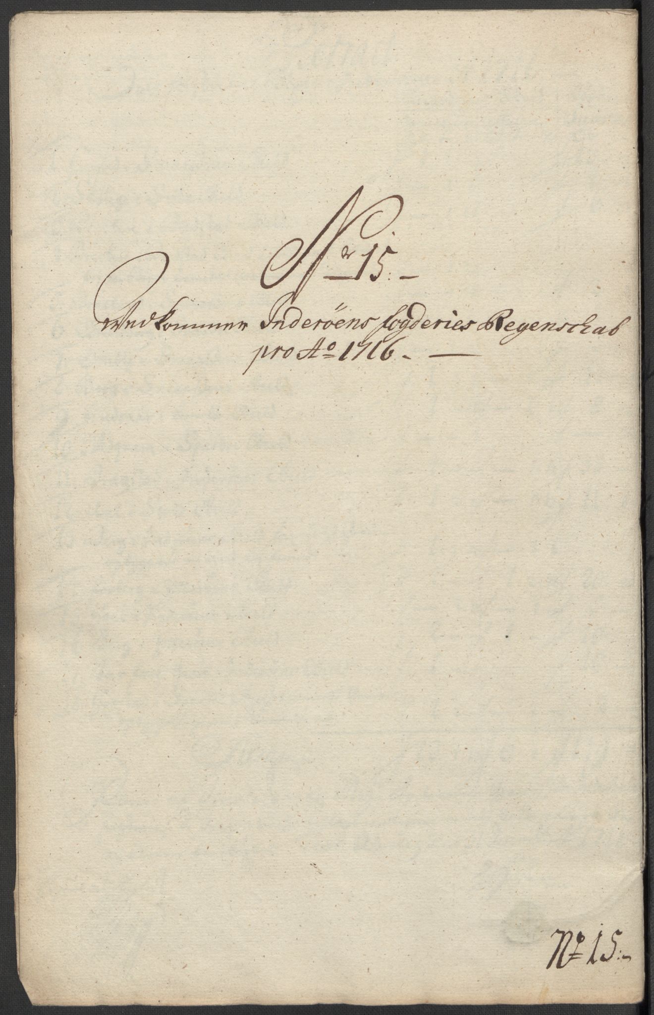 Rentekammeret inntil 1814, Reviderte regnskaper, Fogderegnskap, RA/EA-4092/R63/L4324: Fogderegnskap Inderøy, 1716, p. 211