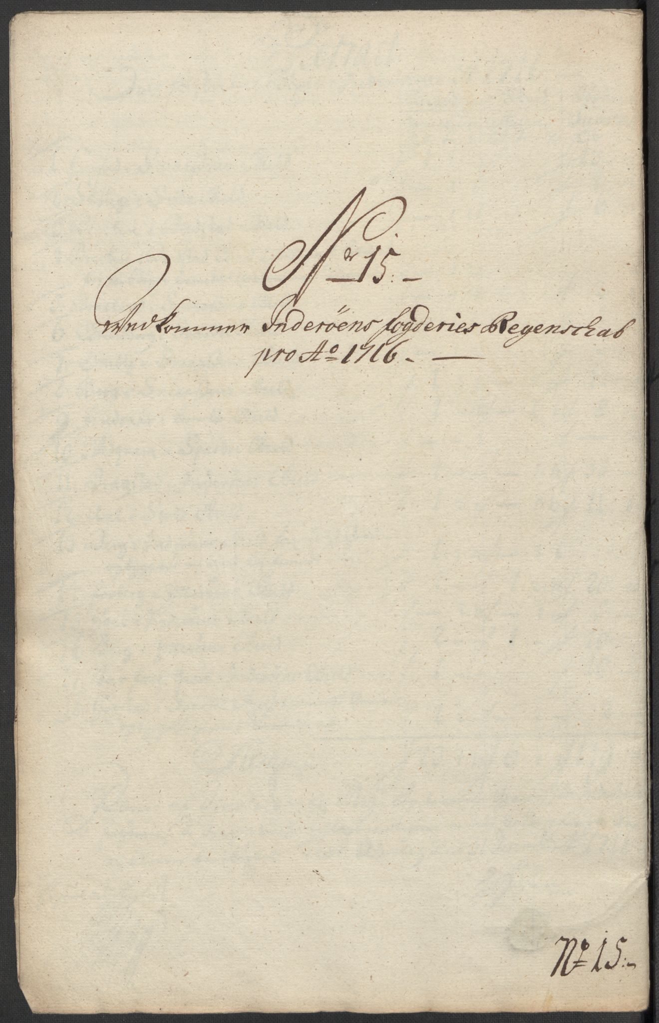 Rentekammeret inntil 1814, Reviderte regnskaper, Fogderegnskap, AV/RA-EA-4092/R63/L4324: Fogderegnskap Inderøy, 1716, p. 211
