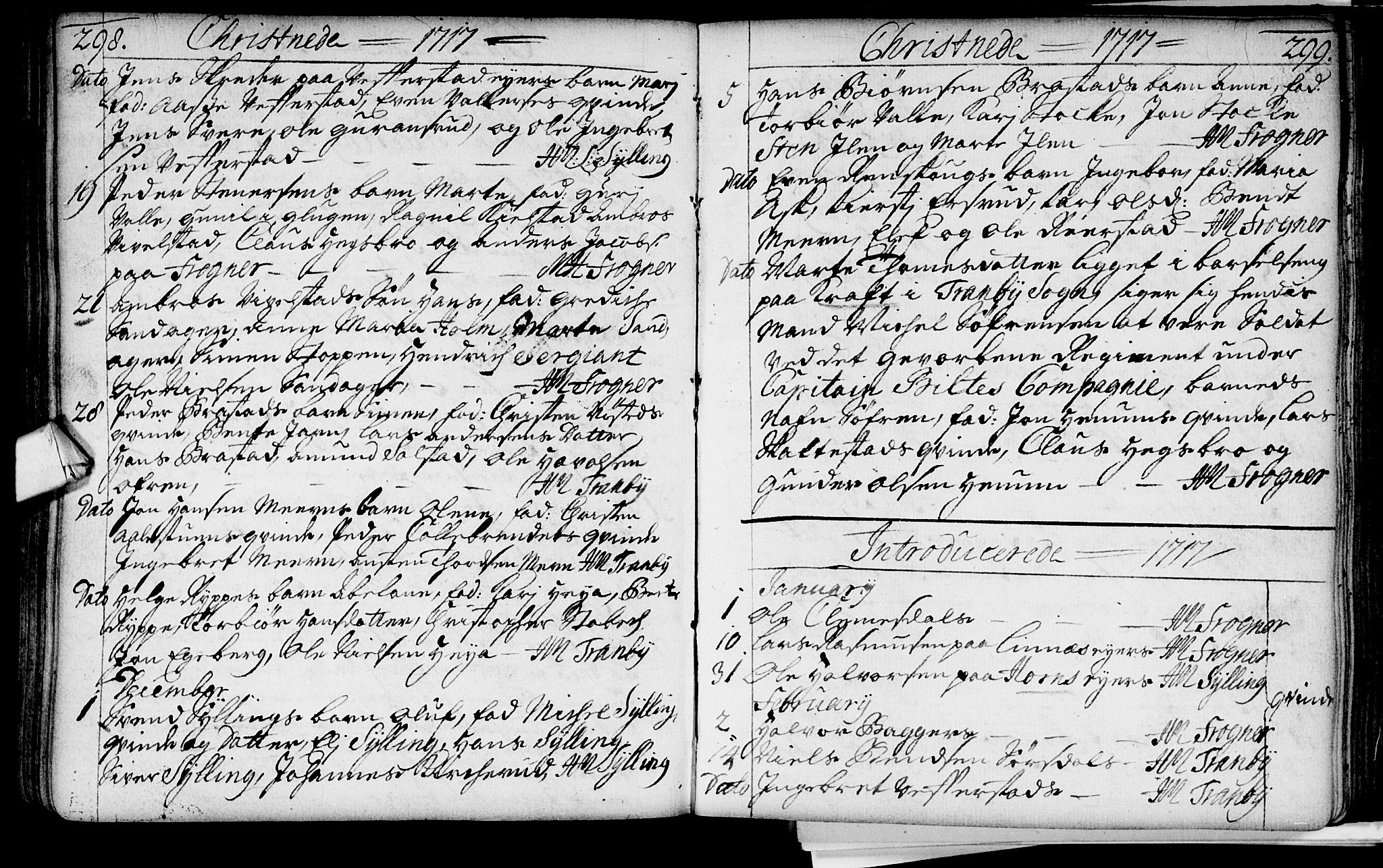 Lier kirkebøker, AV/SAKO-A-230/F/Fa/L0002: Parish register (official) no. I 2, 1701-1726, p. 298-299