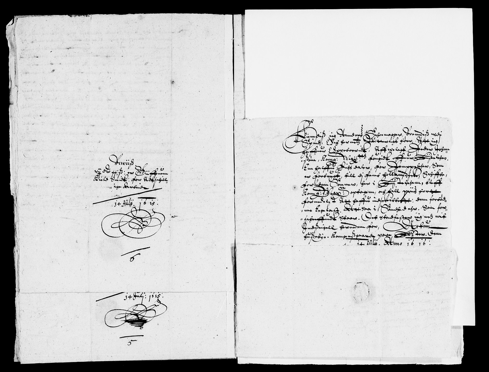 Rentekammeret inntil 1814, Reviderte regnskaper, Lensregnskaper, RA/EA-5023/R/Rb/Rbr/L0004: Lista len, 1613-1616