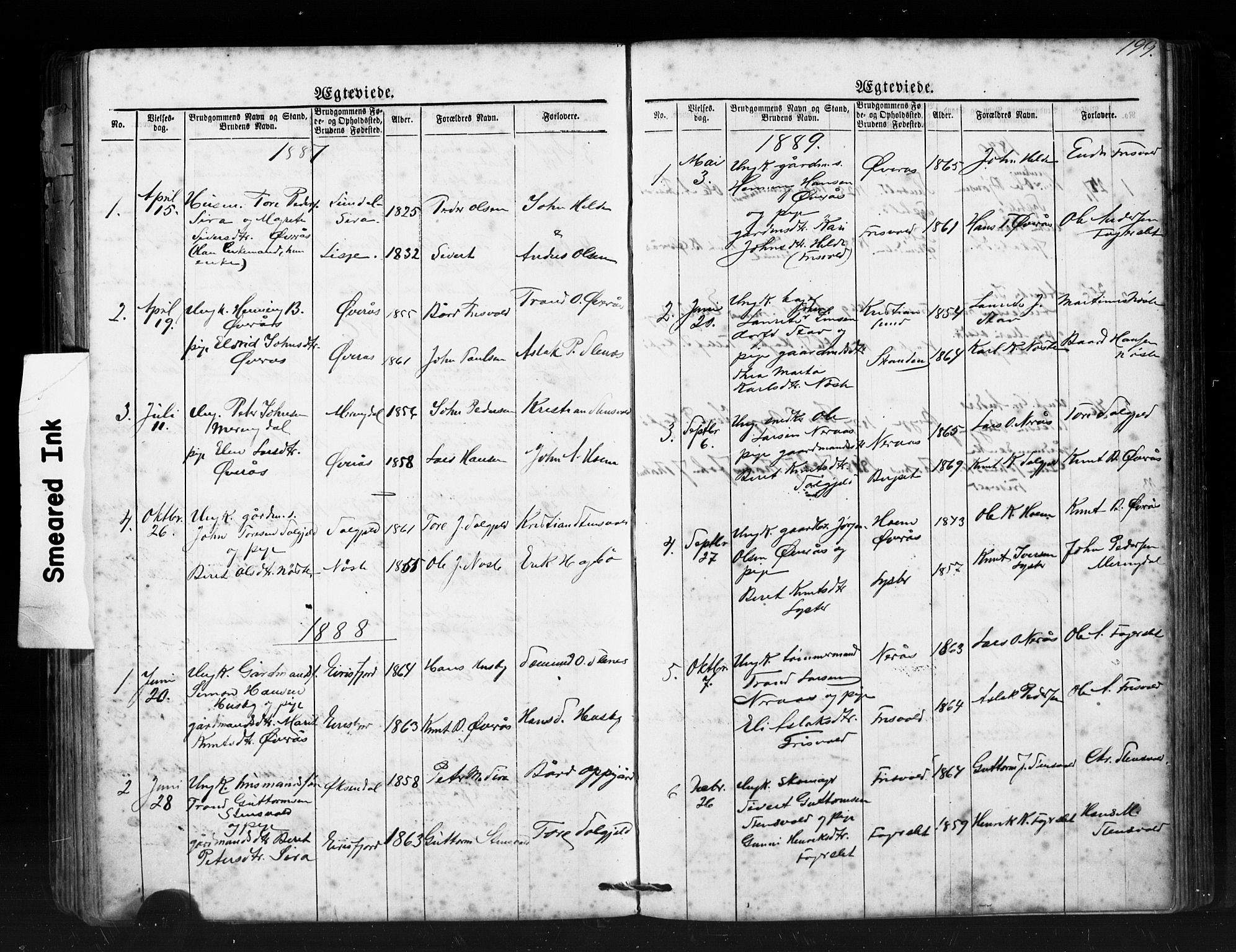 Ministerialprotokoller, klokkerbøker og fødselsregistre - Møre og Romsdal, AV/SAT-A-1454/552/L0638: Parish register (copy) no. 552C01, 1867-1902, p. 199