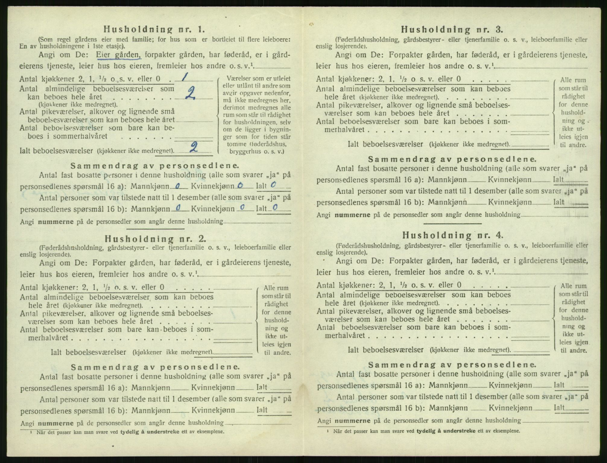 SAK, 1920 census for Vestre Moland, 1920, p. 858