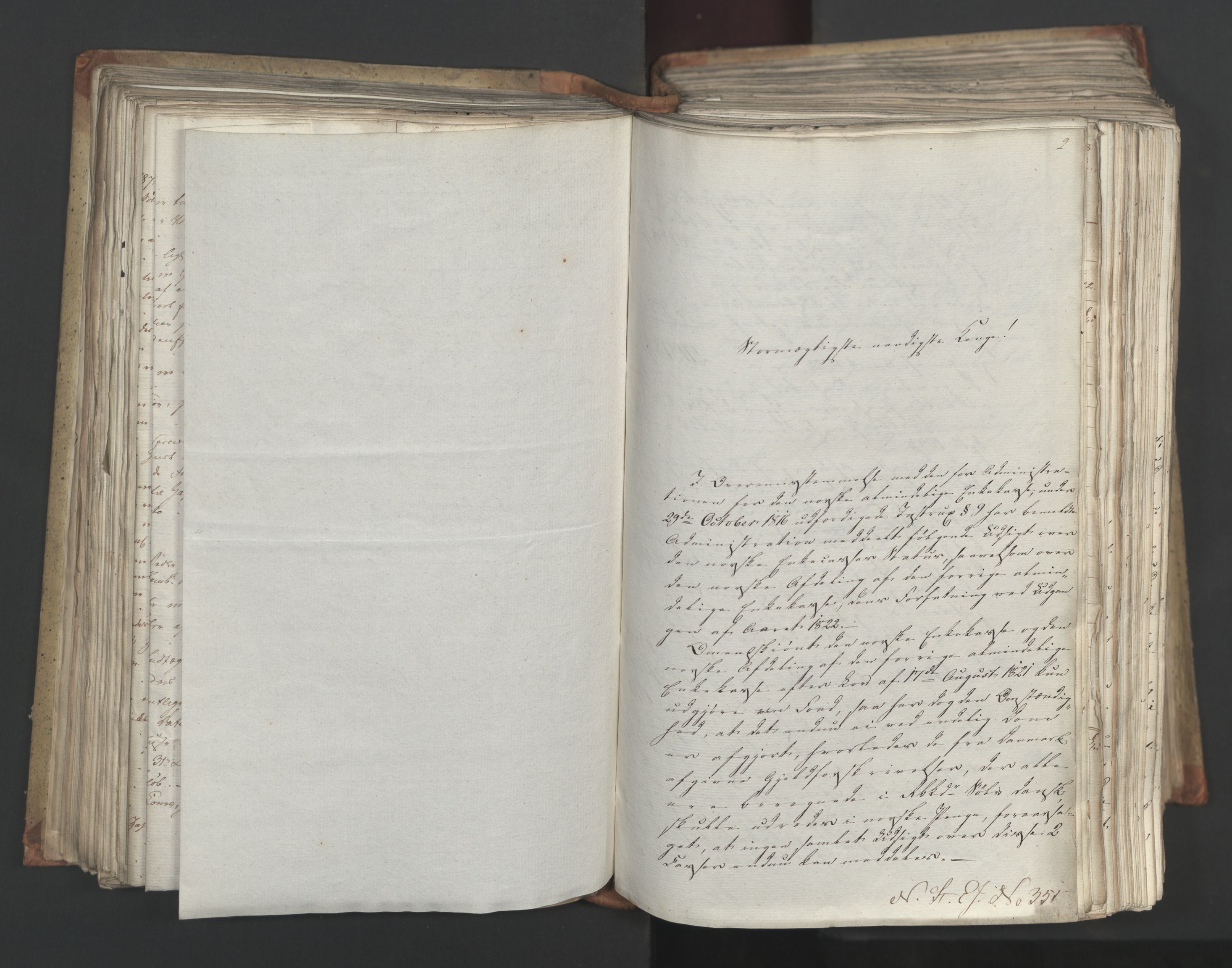 Statsrådsavdelingen i Stockholm, AV/RA-S-1003/D/Da/L0034: Regjeringsinnstillinger nr. 275-540, 1823, p. 213