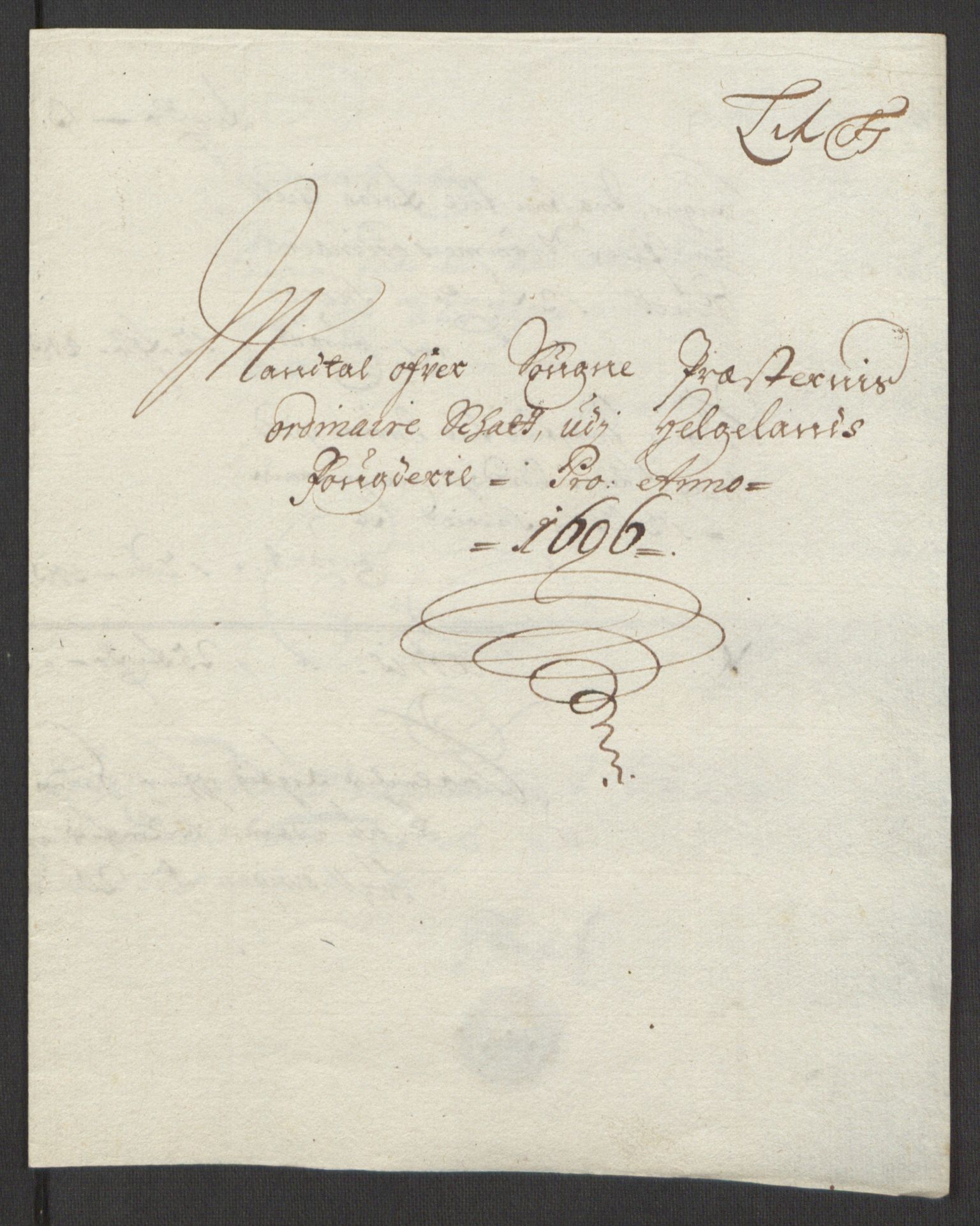 Rentekammeret inntil 1814, Reviderte regnskaper, Fogderegnskap, RA/EA-4092/R65/L4505: Fogderegnskap Helgeland, 1693-1696, p. 509