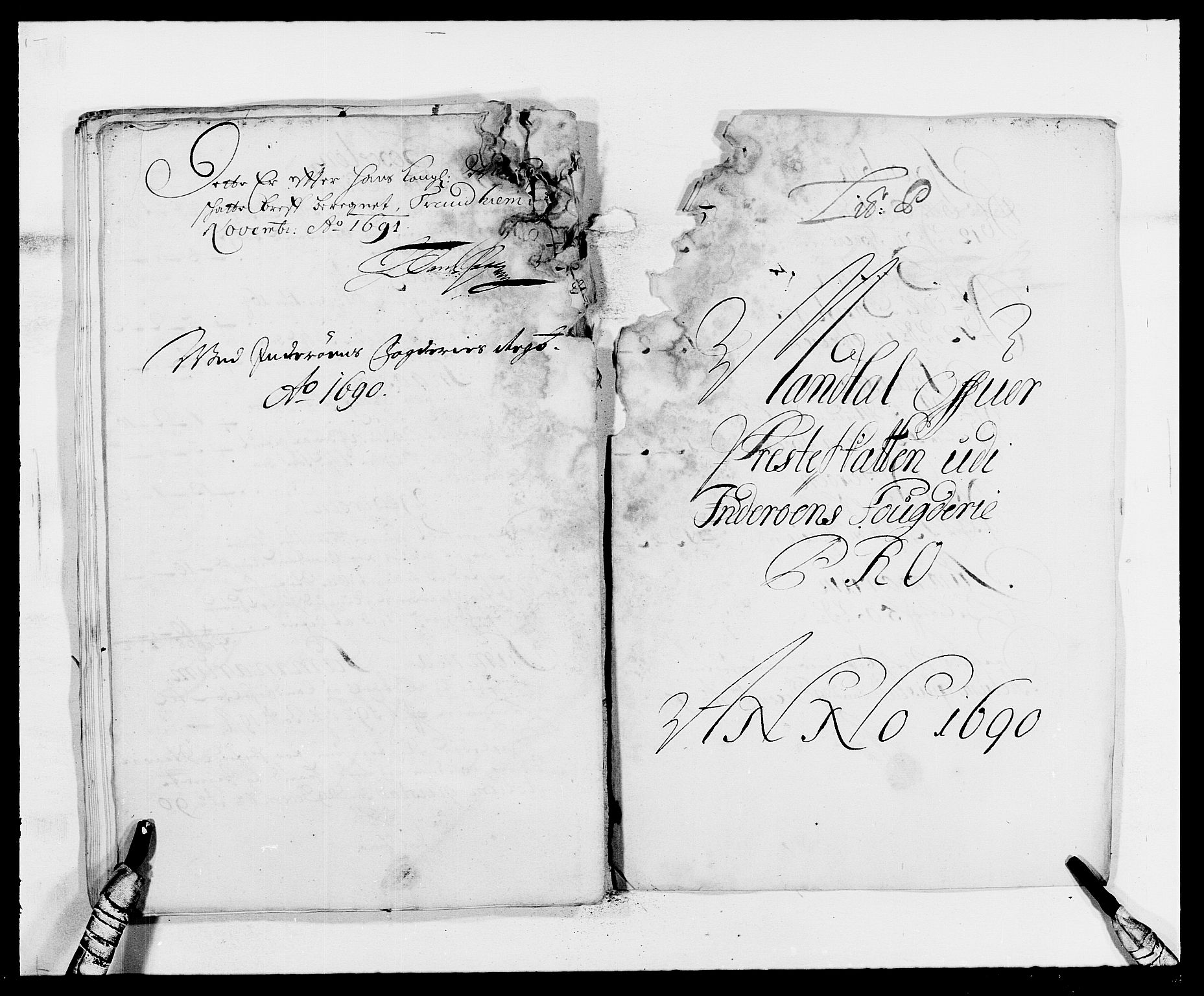Rentekammeret inntil 1814, Reviderte regnskaper, Fogderegnskap, AV/RA-EA-4092/R63/L4307: Fogderegnskap Inderøy, 1690-1691, p. 179