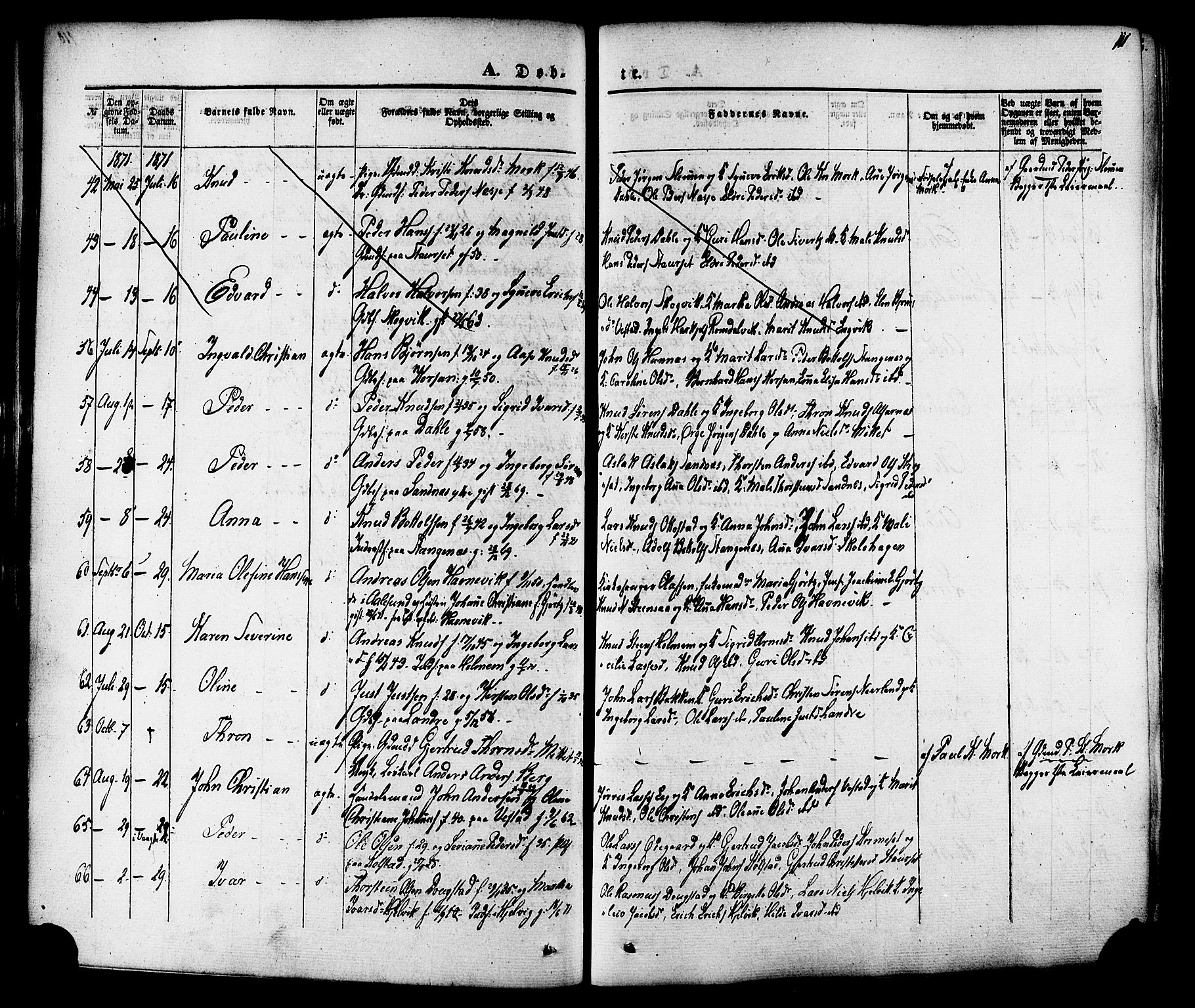 Ministerialprotokoller, klokkerbøker og fødselsregistre - Møre og Romsdal, AV/SAT-A-1454/547/L0603: Parish register (official) no. 547A05, 1846-1877, p. 111