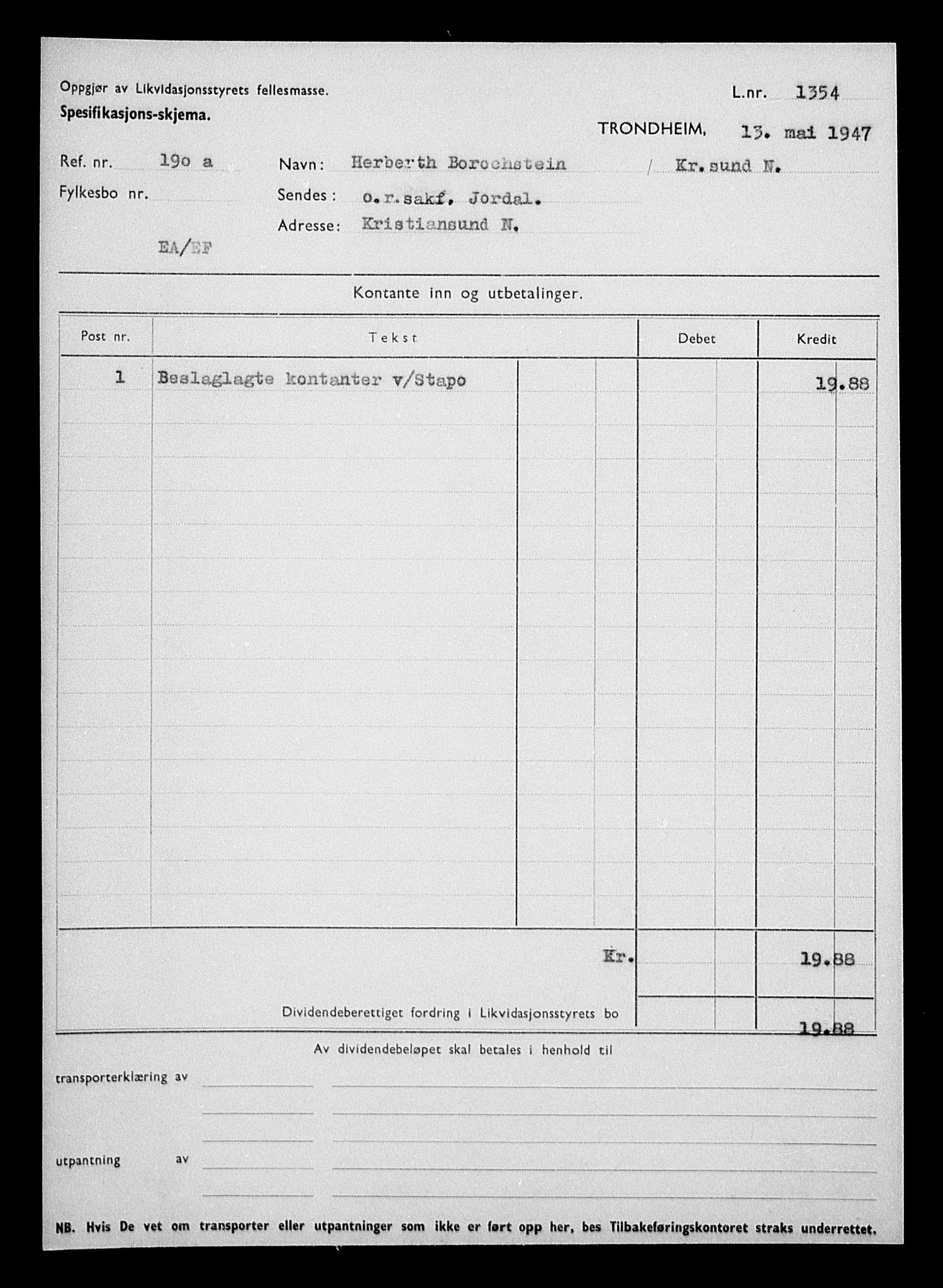 Justisdepartementet, Tilbakeføringskontoret for inndratte formuer, RA/S-1564/H/Hc/Hcb/L0910: --, 1945-1947, p. 385