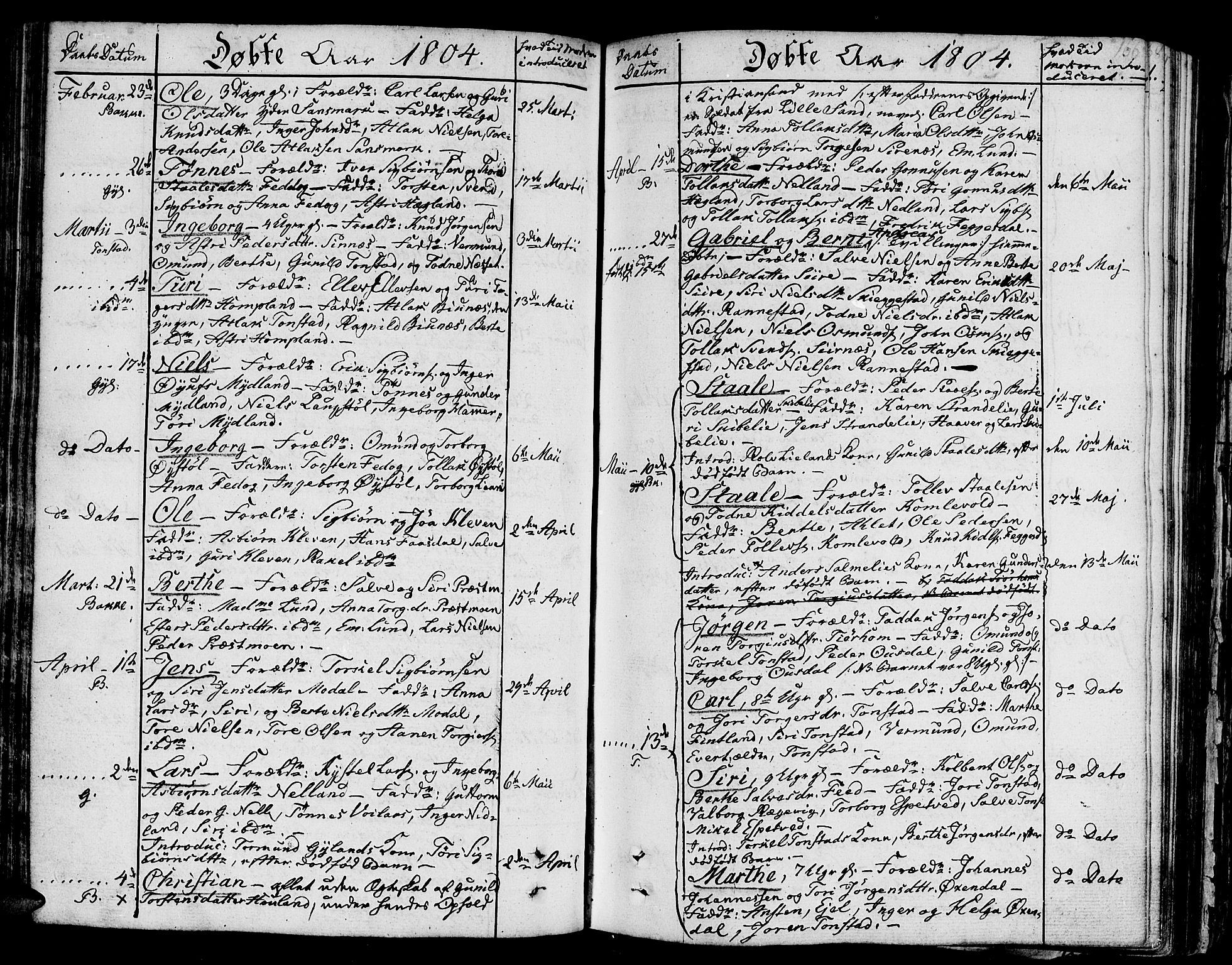 Bakke sokneprestkontor, SAK/1111-0002/F/Fa/Faa/L0002: Parish register (official) no. A 2, 1780-1816, p. 166