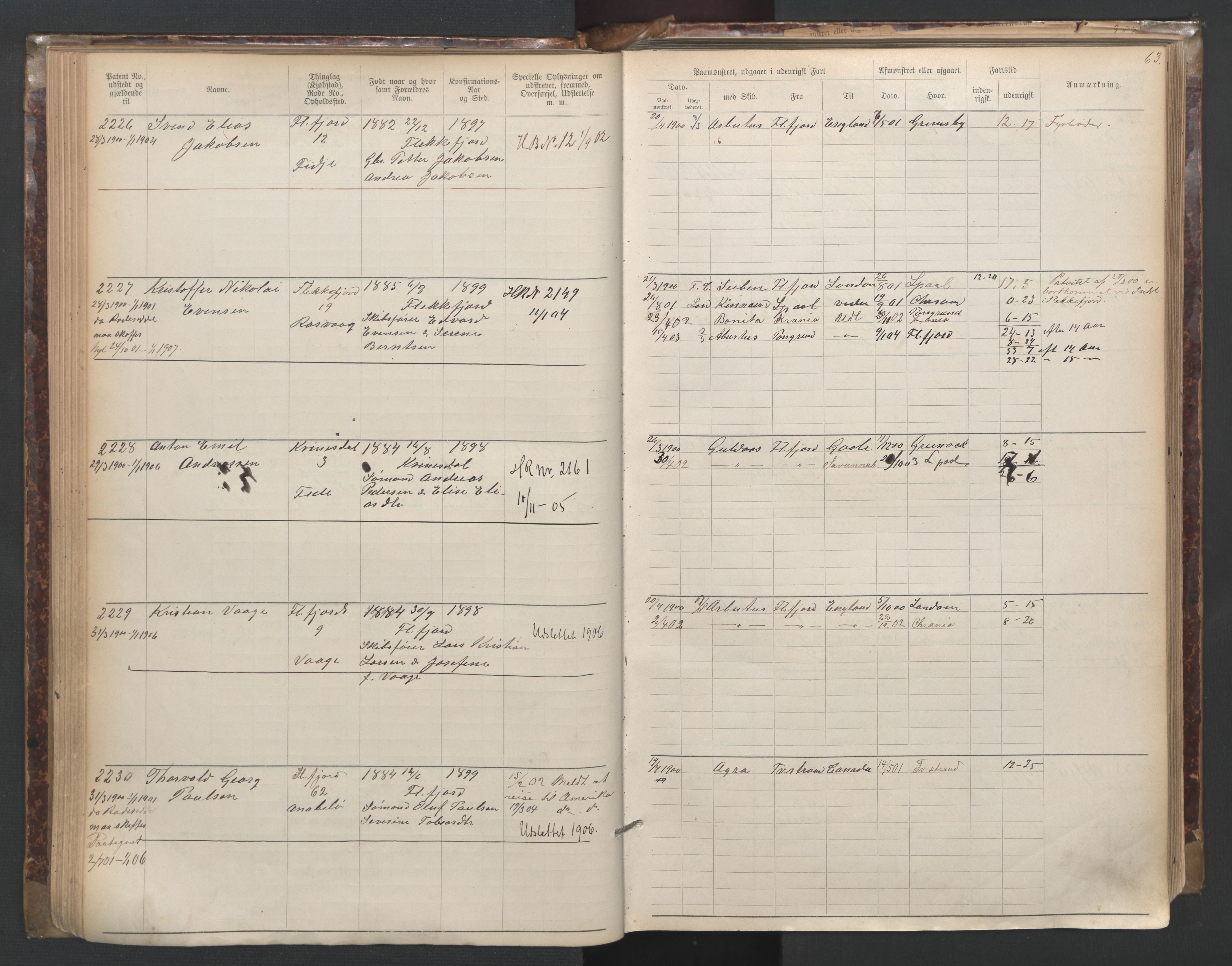 Flekkefjord mønstringskrets, AV/SAK-2031-0018/F/Fa/L0003: Annotasjonsrulle nr 1921-2963 med register, N-3, 1892-1948, p. 94