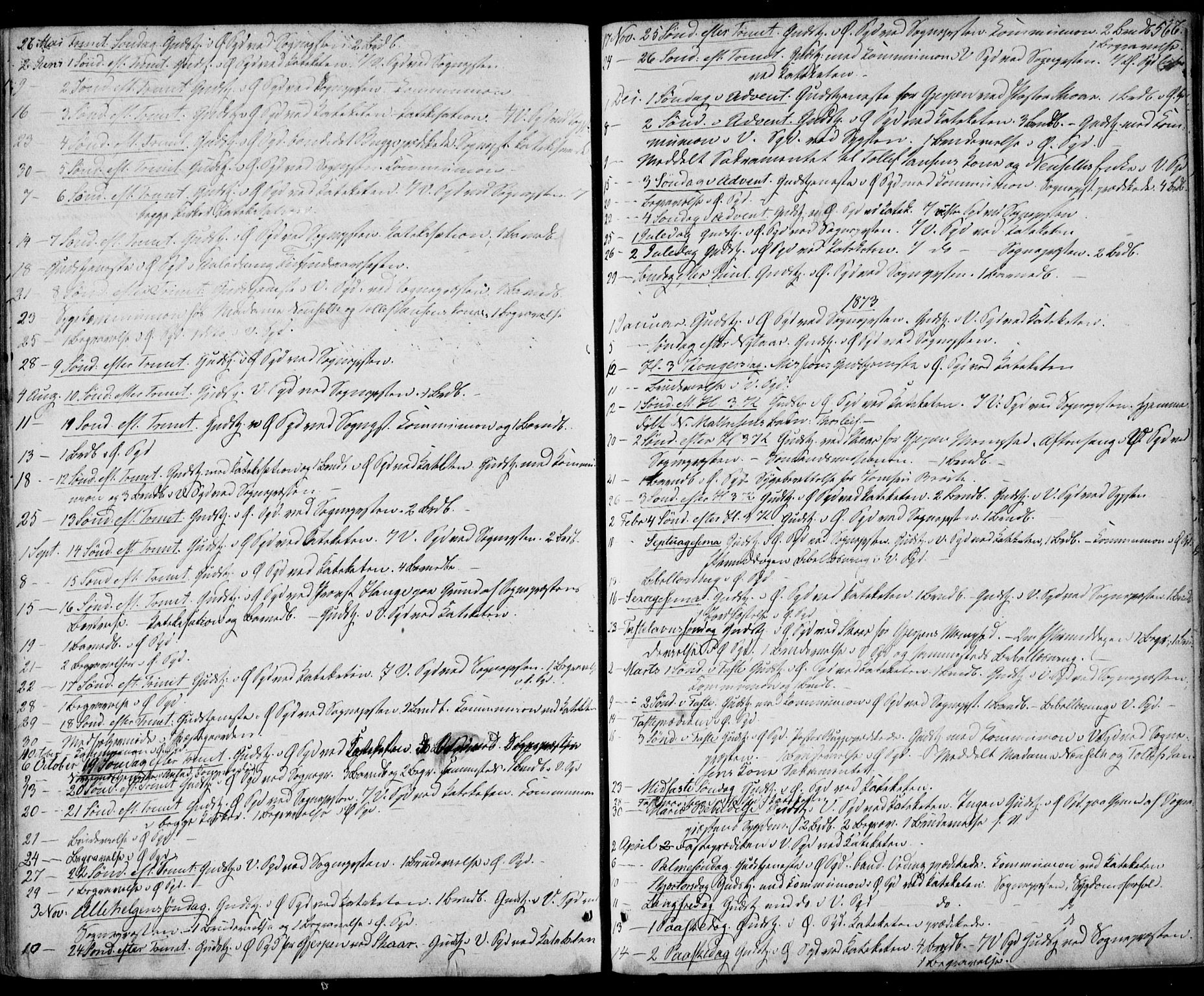 Porsgrunn kirkebøker , AV/SAKO-A-104/F/Fa/L0007: Parish register (official) no. 7, 1858-1877, p. 566