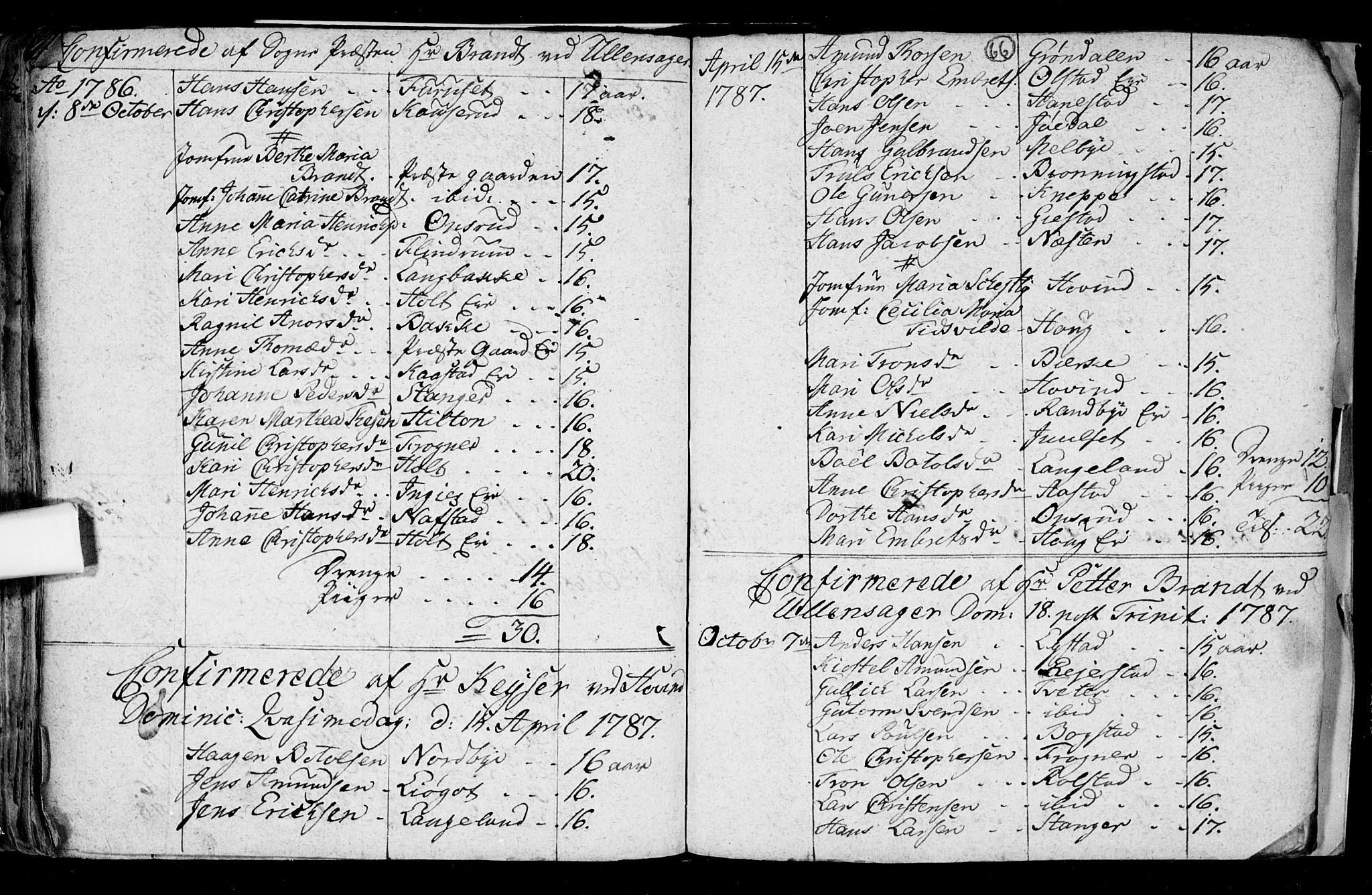 Ullensaker prestekontor Kirkebøker, AV/SAO-A-10236a/F/Fa/L0008: Parish register (official) no. I 8, 1738-1810, p. 66