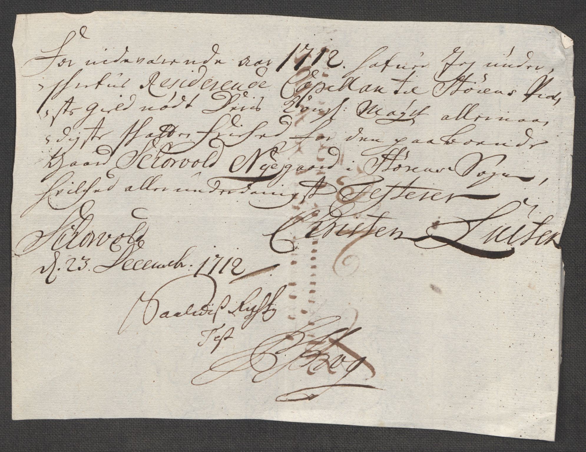 Rentekammeret inntil 1814, Reviderte regnskaper, Fogderegnskap, AV/RA-EA-4092/R60/L3963: Fogderegnskap Orkdal og Gauldal, 1712, p. 474