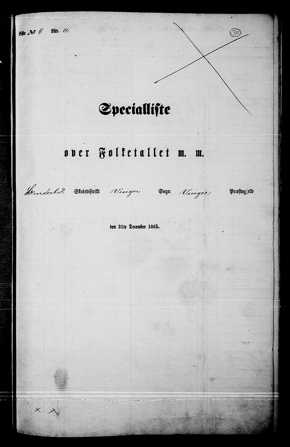 RA, 1865 census for Vinger/Vinger og Austmarka, 1865, p. 118