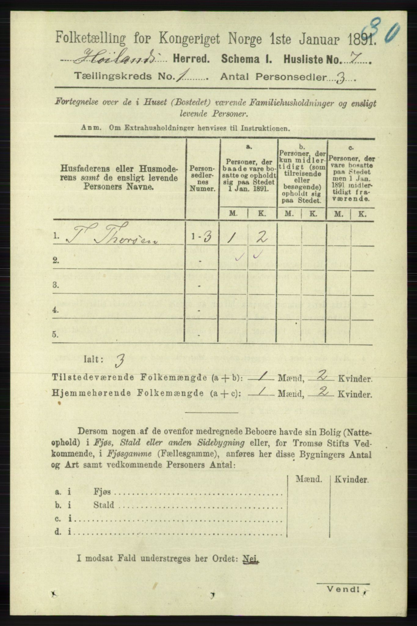 RA, 1891 census for 1123 Høyland, 1891, p. 34