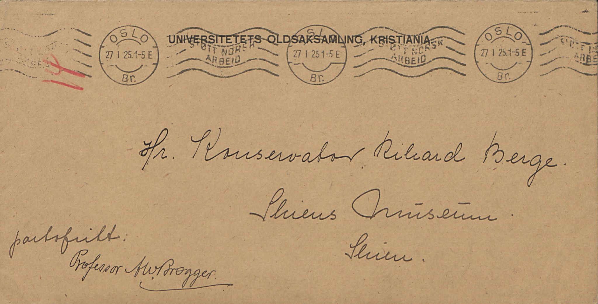 Rikard Berge, TEMU/TGM-A-1003/F/L0016/0023: 529-550 / 550 Slekt- og personalhistorie, om drikkehorn og eventuelt andre gjenstander, 1916-1926, p. 14