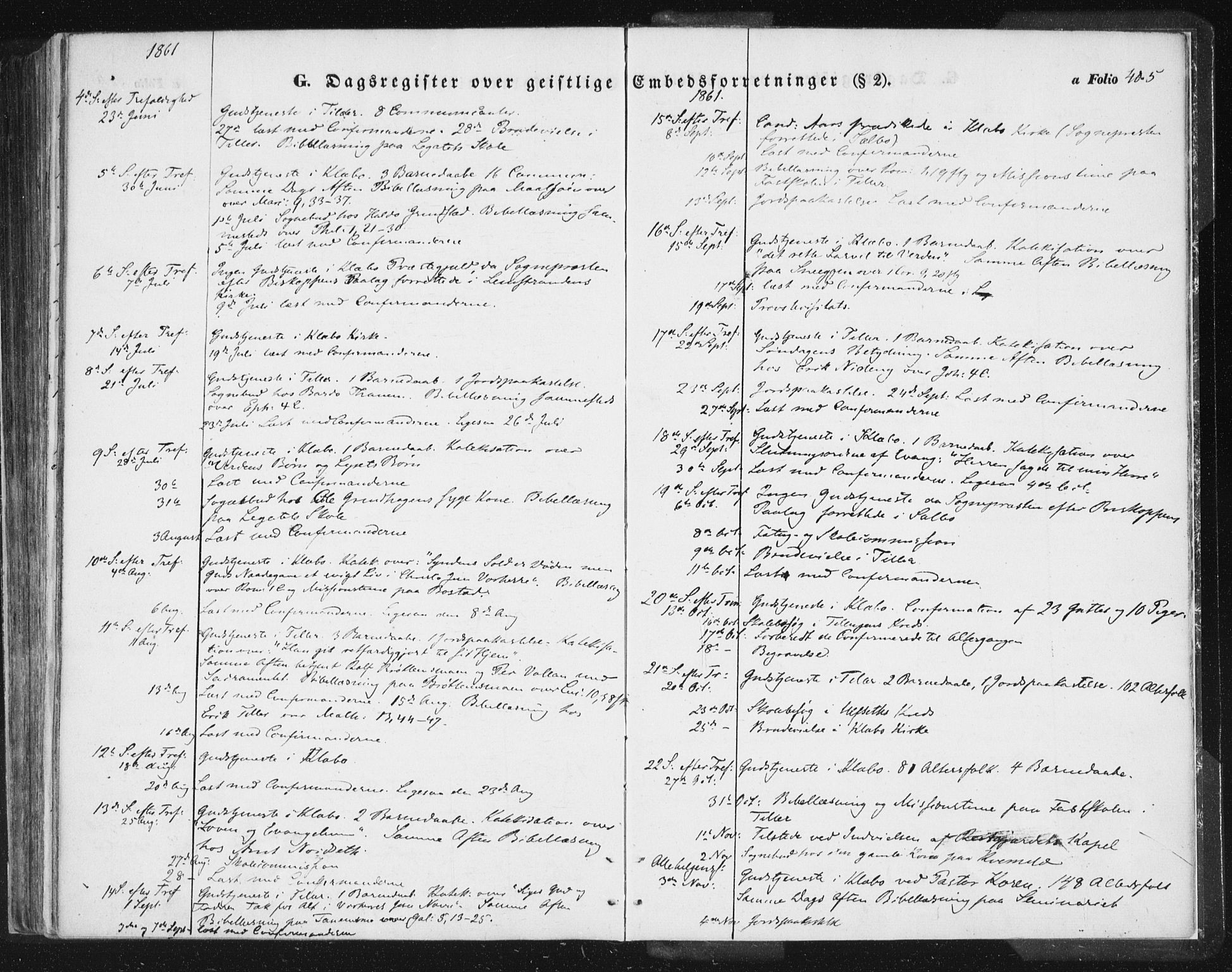 Ministerialprotokoller, klokkerbøker og fødselsregistre - Sør-Trøndelag, SAT/A-1456/618/L0441: Parish register (official) no. 618A05, 1843-1862, p. 405