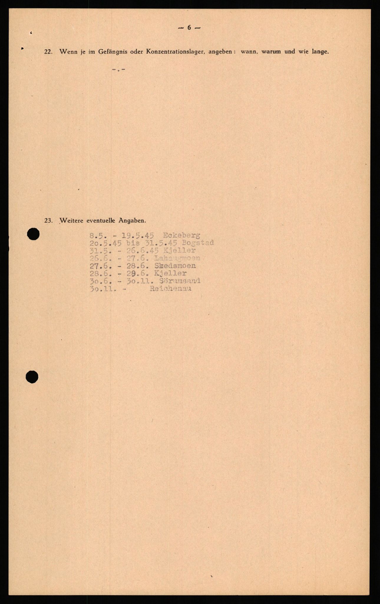 Forsvaret, Forsvarets overkommando II, AV/RA-RAFA-3915/D/Db/L0029: CI Questionaires. Tyske okkupasjonsstyrker i Norge. Tyskere., 1945-1946, p. 292