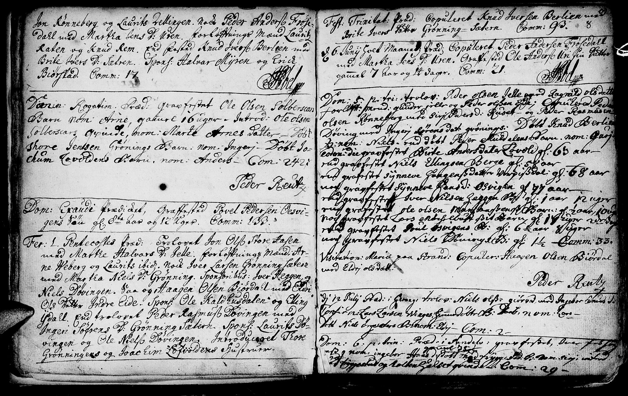 Ministerialprotokoller, klokkerbøker og fødselsregistre - Møre og Romsdal, SAT/A-1454/519/L0240: Parish register (official) no. 519A01 /1, 1736-1760, p. 8