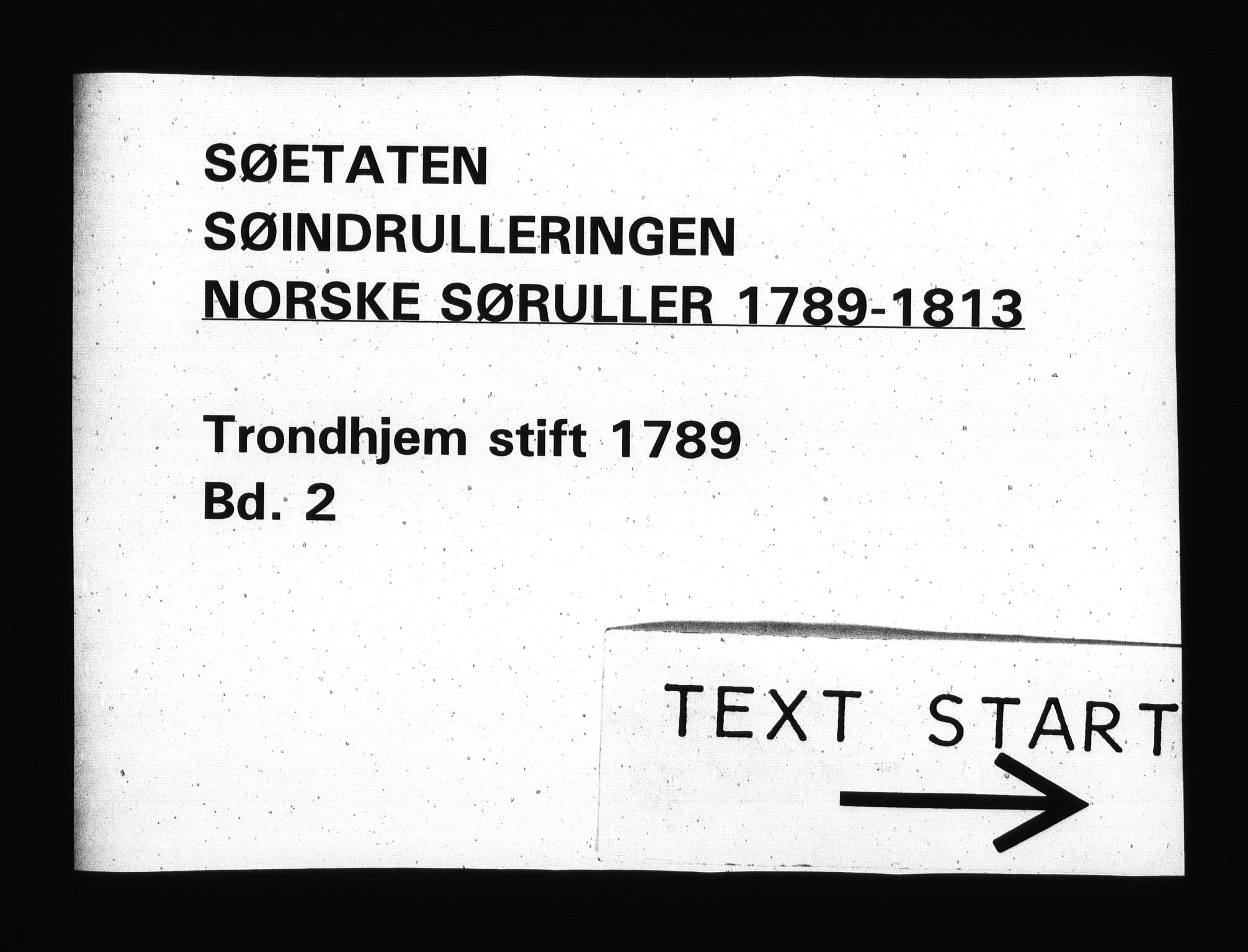 Sjøetaten, RA/EA-3110/F/L0307: Trondheim stift, bind 2, 1789