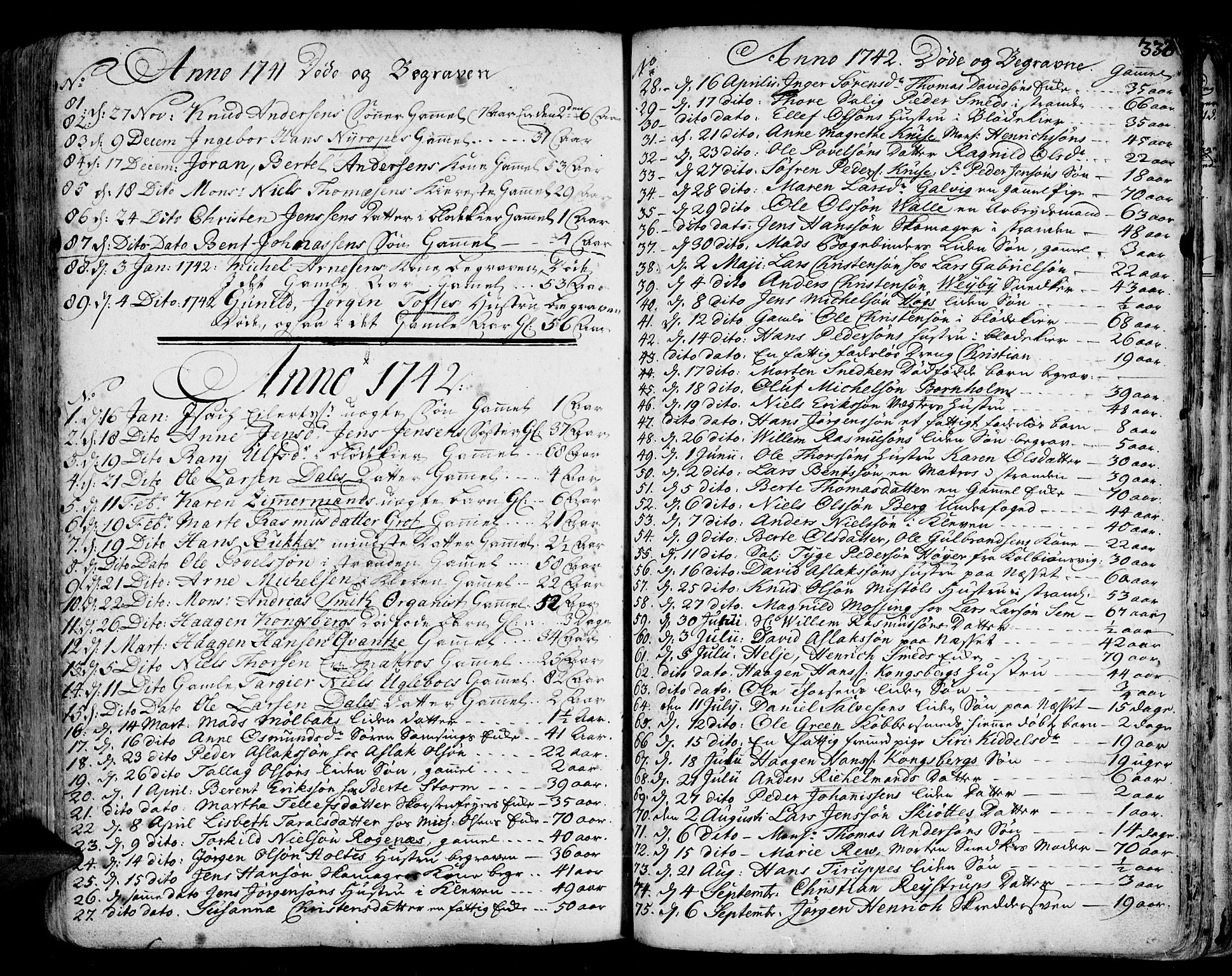 Arendal sokneprestkontor, Trefoldighet, SAK/1111-0040/F/Fa/L0001: Parish register (official) no. A 1, 1703-1815, p. 417