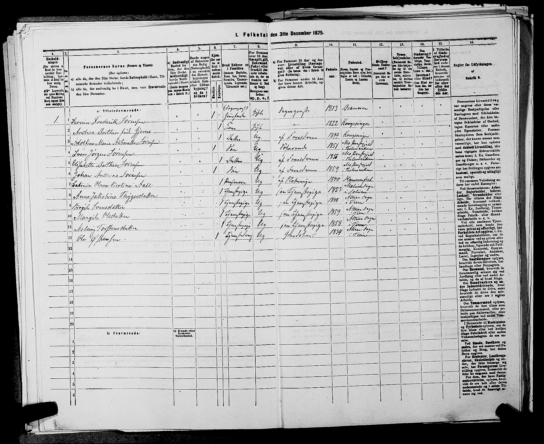 SAKO, 1875 census for 0826P Tinn, 1875, p. 523