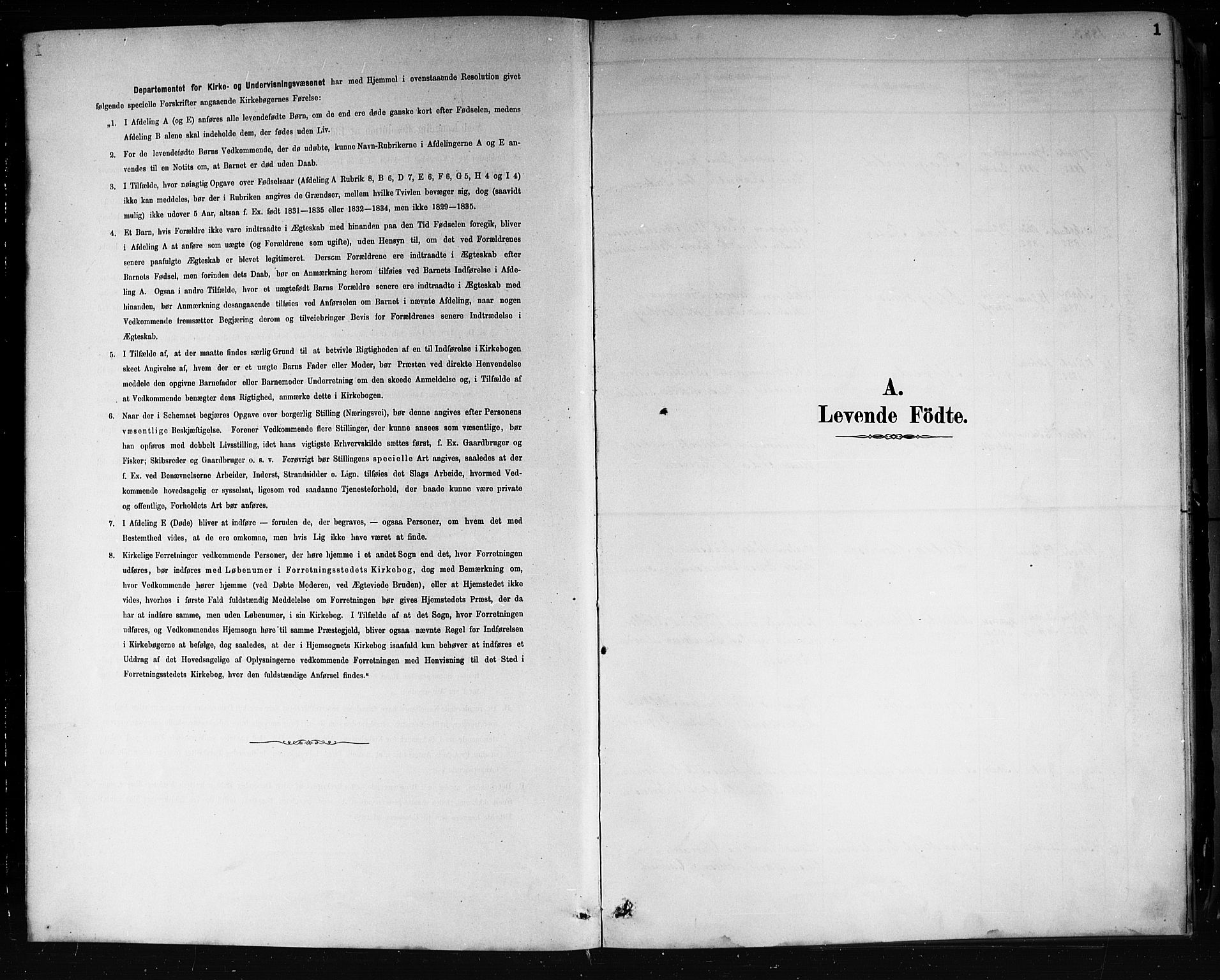 Porsgrunn kirkebøker , SAKO/A-104/G/Gb/L0005: Parish register (copy) no. II 5, 1883-1915, p. 1