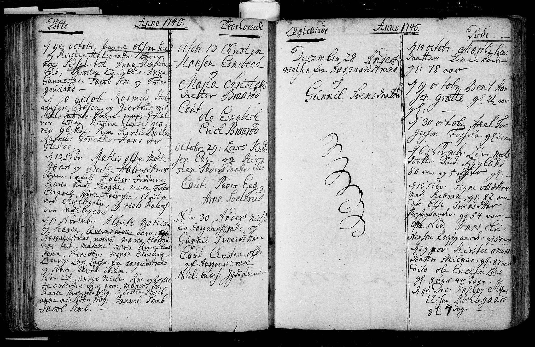 Borre kirkebøker, AV/SAKO-A-338/F/Fa/L0001: Parish register (official) no. I 1, 1710-1750, p. 105