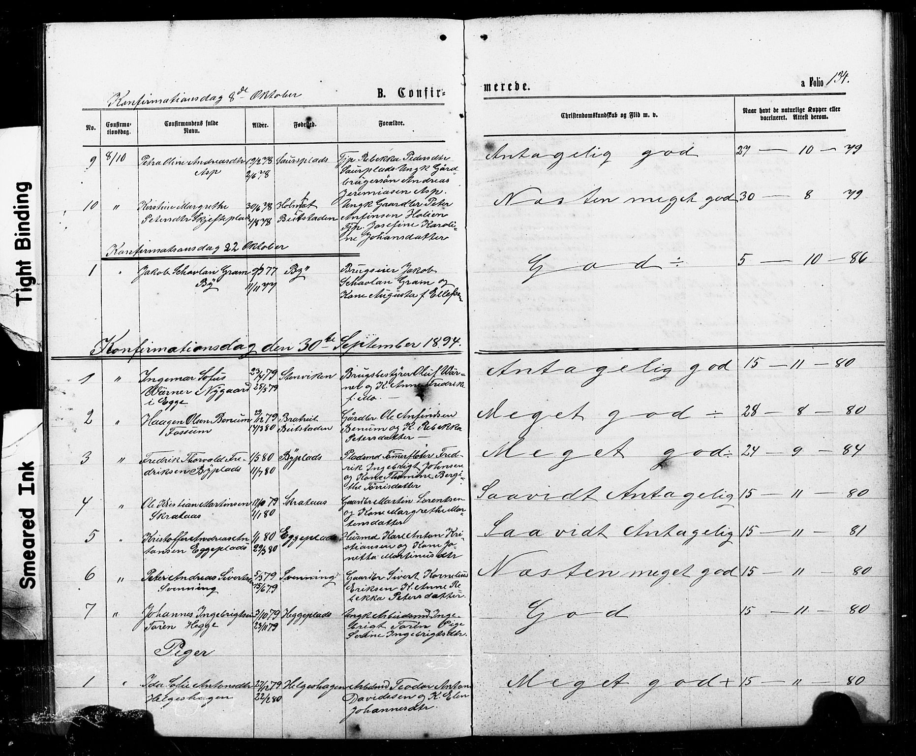 Ministerialprotokoller, klokkerbøker og fødselsregistre - Nord-Trøndelag, SAT/A-1458/740/L0380: Parish register (copy) no. 740C01, 1868-1902, p. 134
