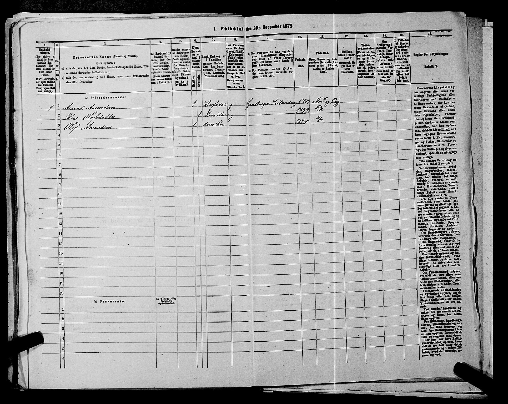 SAKO, 1875 census for 0832P Mo, 1875, p. 231