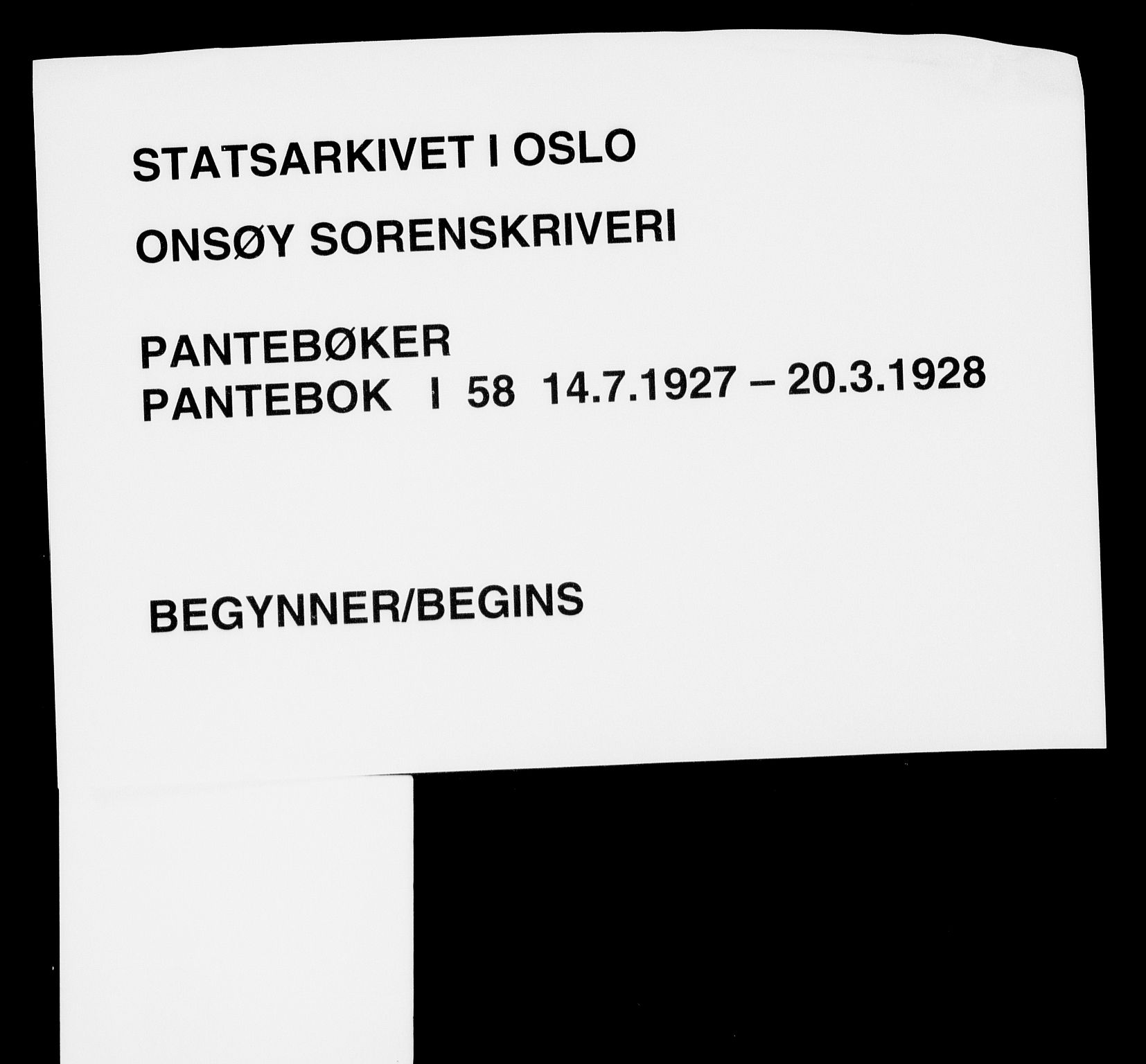 Onsøy sorenskriveri, SAO/A-10474/G/Ga/Gaa/L0058: Mortgage book no. I 58, 1927-1928