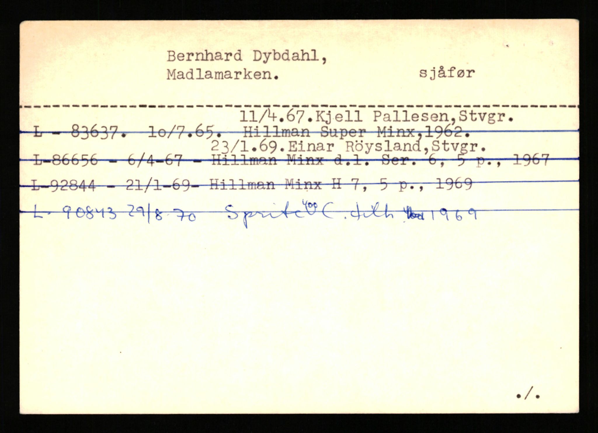 Stavanger trafikkstasjon, SAST/A-101942/0/H/L0006: Dalva - Egersund, 1930-1971, p. 1029