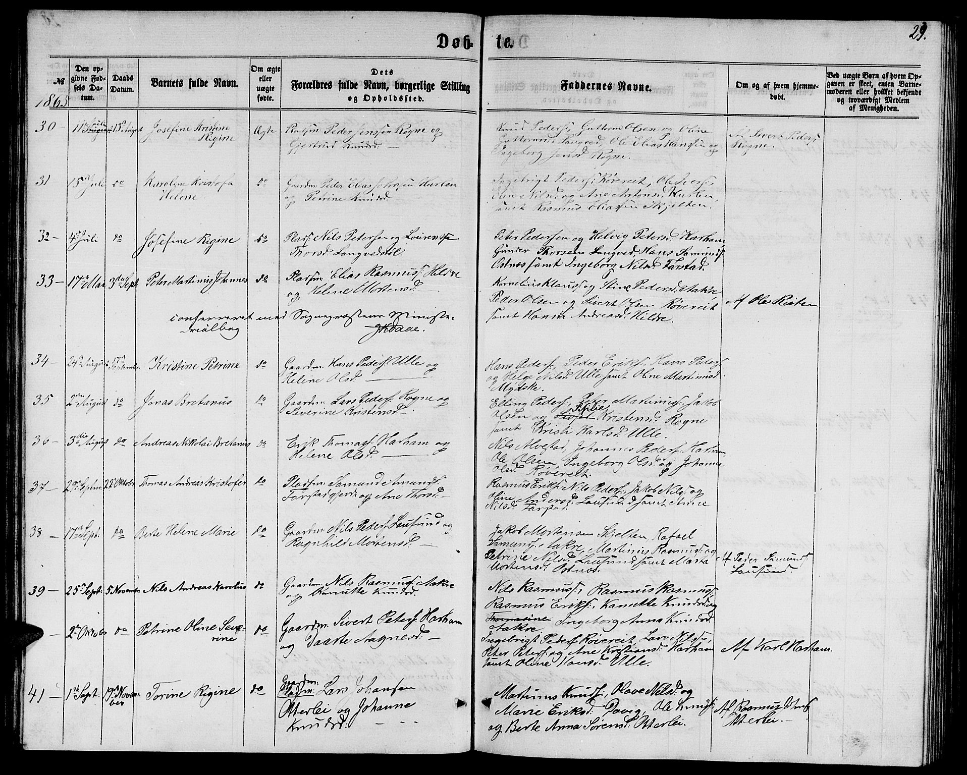 Ministerialprotokoller, klokkerbøker og fødselsregistre - Møre og Romsdal, AV/SAT-A-1454/536/L0508: Parish register (copy) no. 536C03, 1860-1870, p. 29