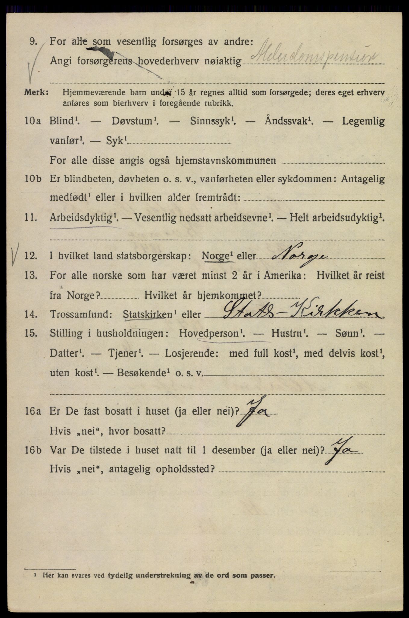 SAO, 1920 census for Kristiania, 1920, p. 643000