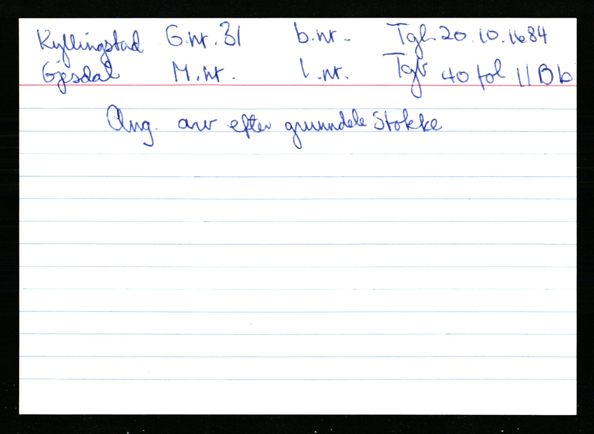 Statsarkivet i Stavanger, AV/SAST-A-101971/03/Y/Ym/L0033: Åstedskort sortert etter gårdsnavn: Kvelland - Lagestranden, 1600-1950, p. 447