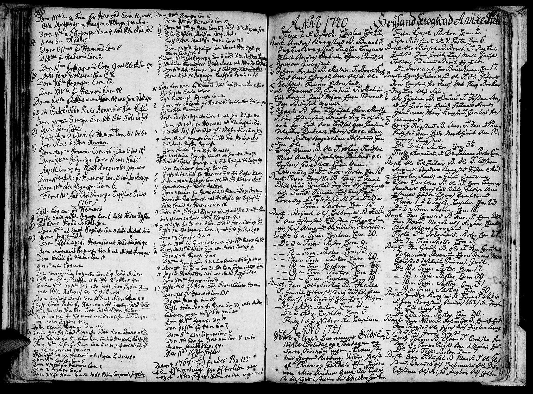Ministerialprotokoller, klokkerbøker og fødselsregistre - Sør-Trøndelag, SAT/A-1456/691/L1060: Parish register (official) no. 691A01 /4, 1740-1767, p. 102