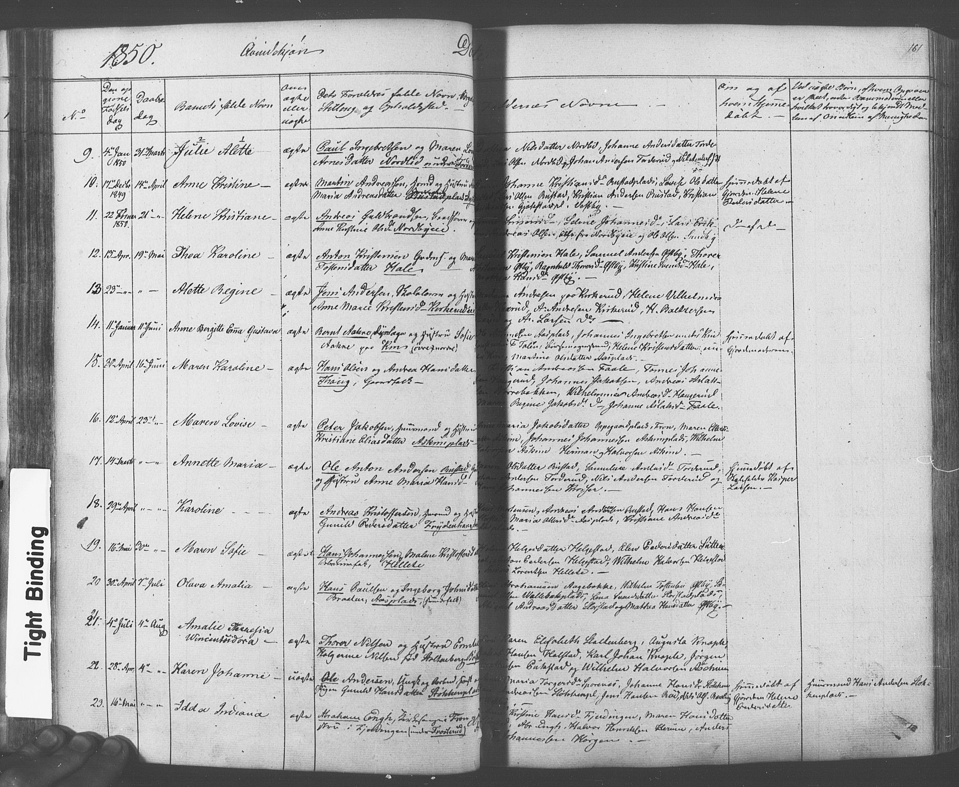 Ås prestekontor Kirkebøker, AV/SAO-A-10894/F/Fa/L0006: Parish register (official) no. I 6, 1841-1853, p. 160-161