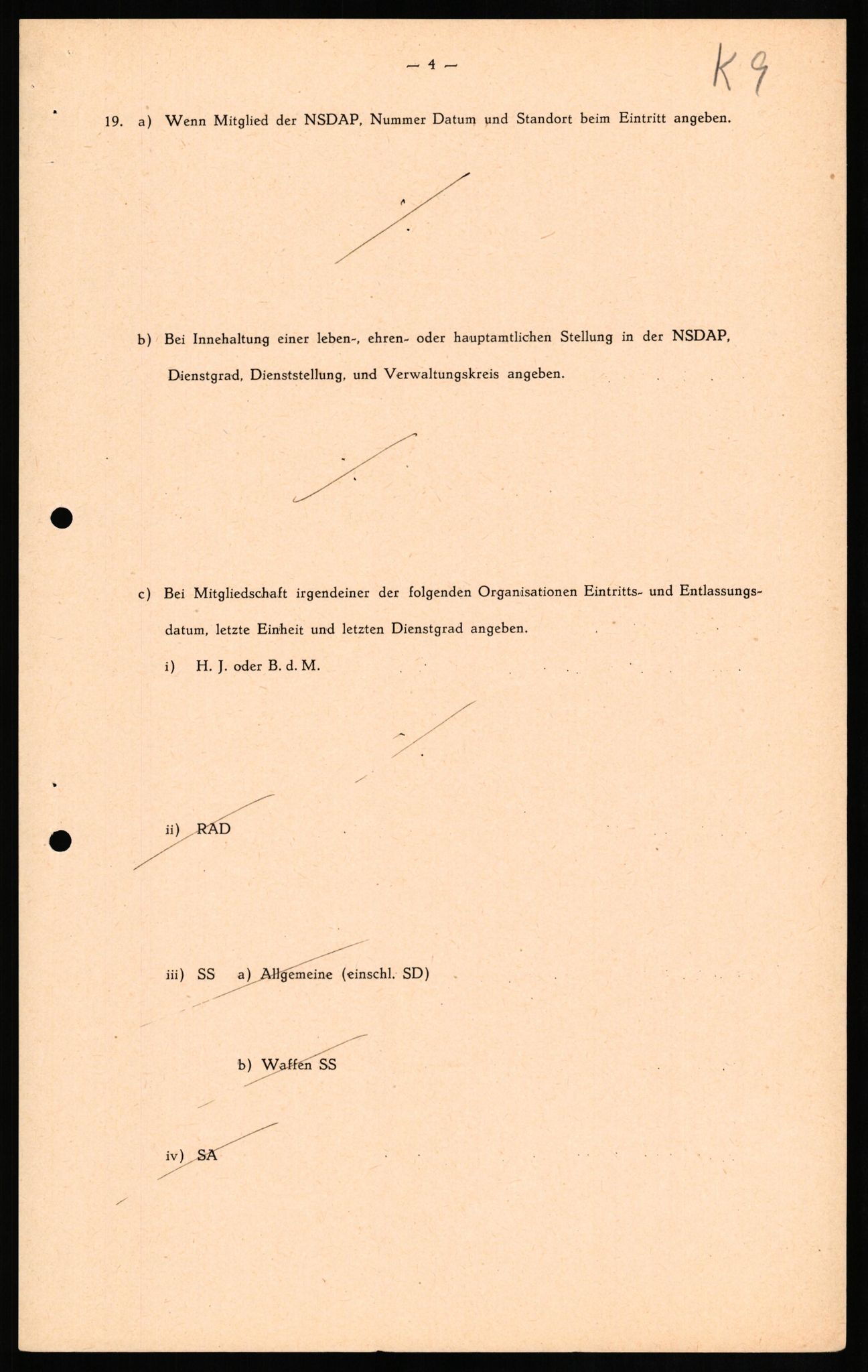 Forsvaret, Forsvarets overkommando II, RA/RAFA-3915/D/Db/L0017: CI Questionaires. Tyske okkupasjonsstyrker i Norge. Tyskere., 1945-1946, p. 60