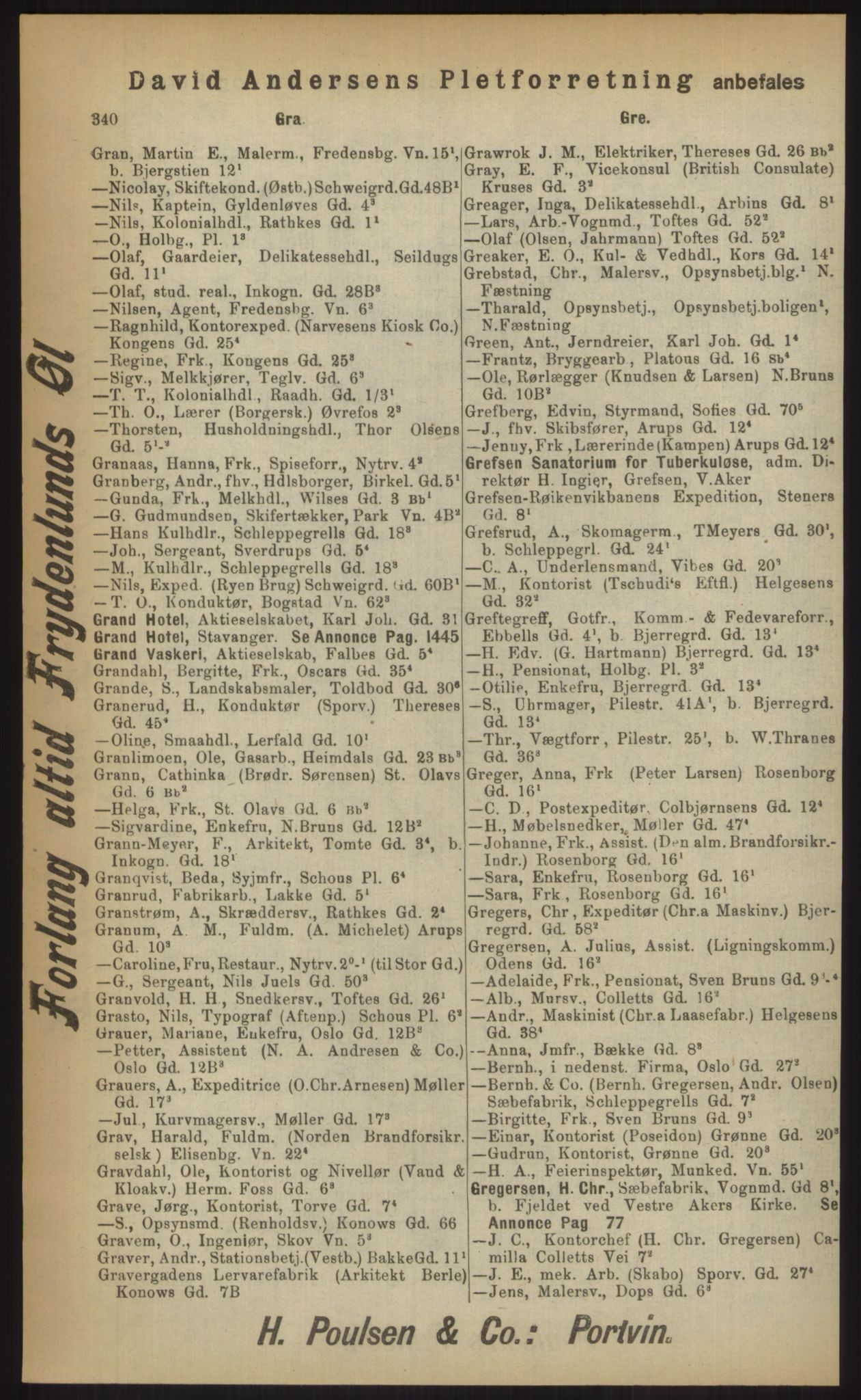 Kristiania/Oslo adressebok, PUBL/-, 1903, p. 340