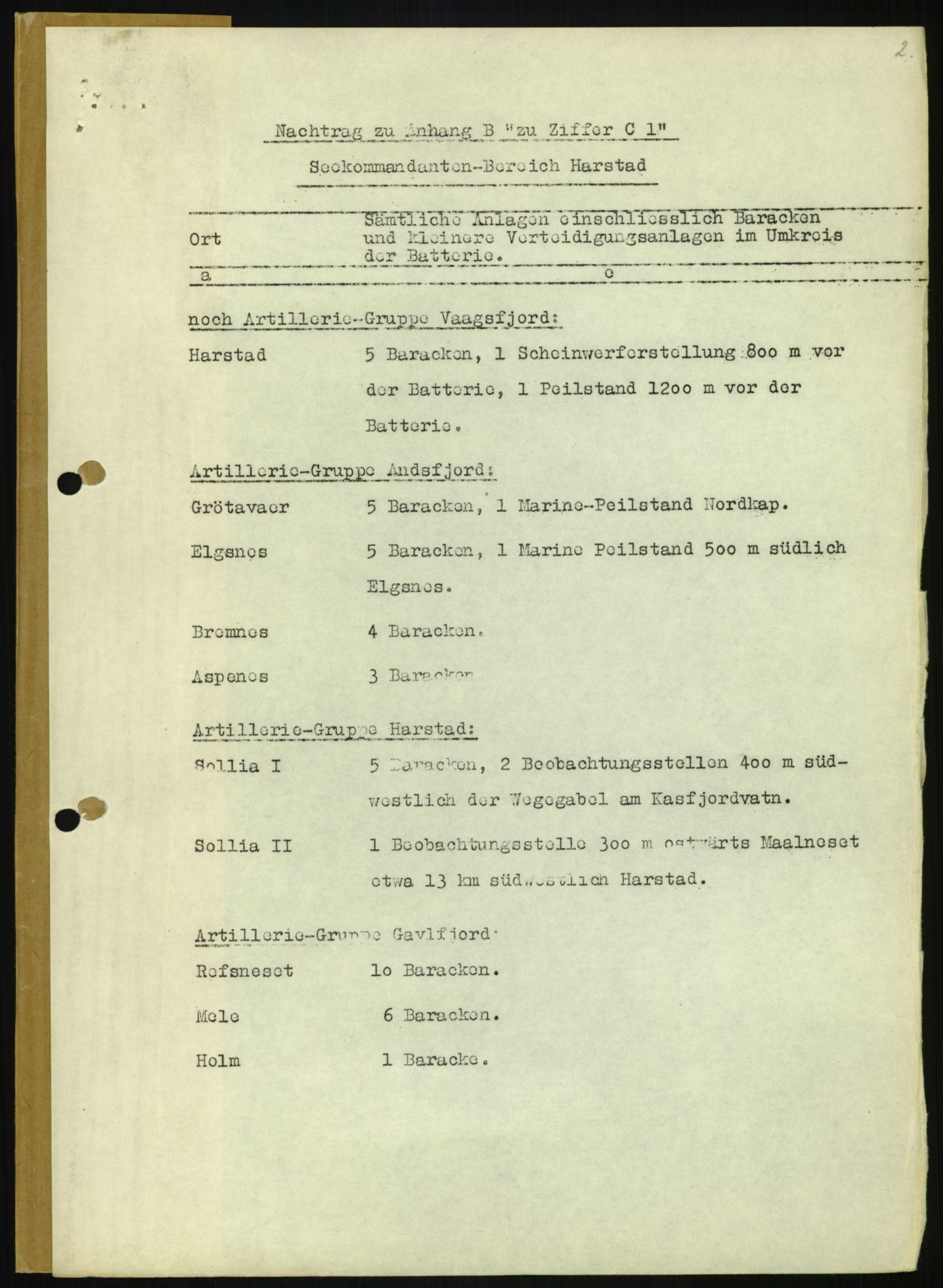 Forsvaret, Generalinspektør og sjefen for Kystartilleriet, AV/RA-RAFA-2045/F/Fa/L0016: Tyske oversiktskarter over festningsanlegg, 1940-1945, p. 29