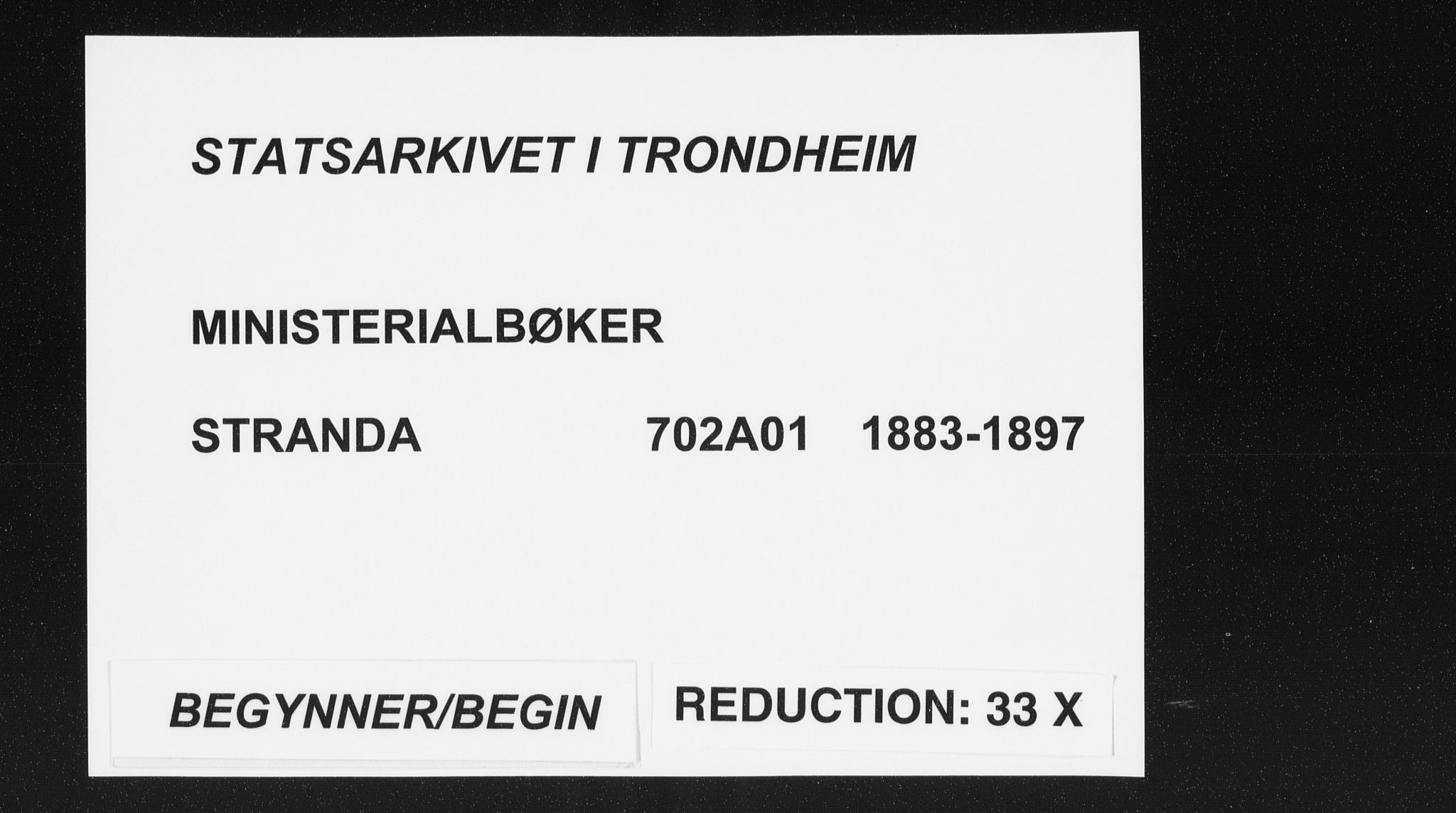 Ministerialprotokoller, klokkerbøker og fødselsregistre - Nord-Trøndelag, AV/SAT-A-1458/702/L0023: Parish register (official) no. 702A01, 1883-1897