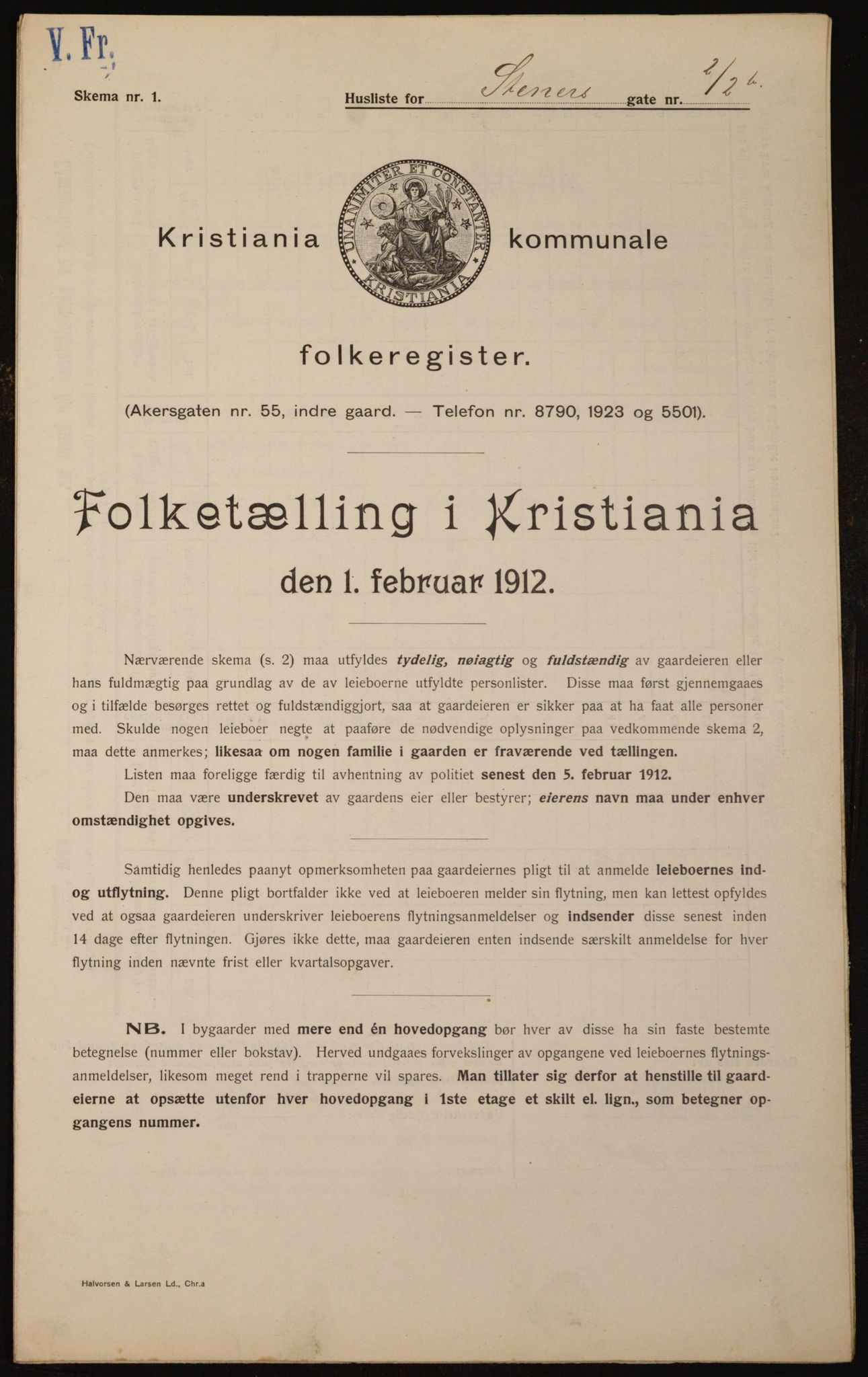 OBA, Municipal Census 1912 for Kristiania, 1912, p. 101530