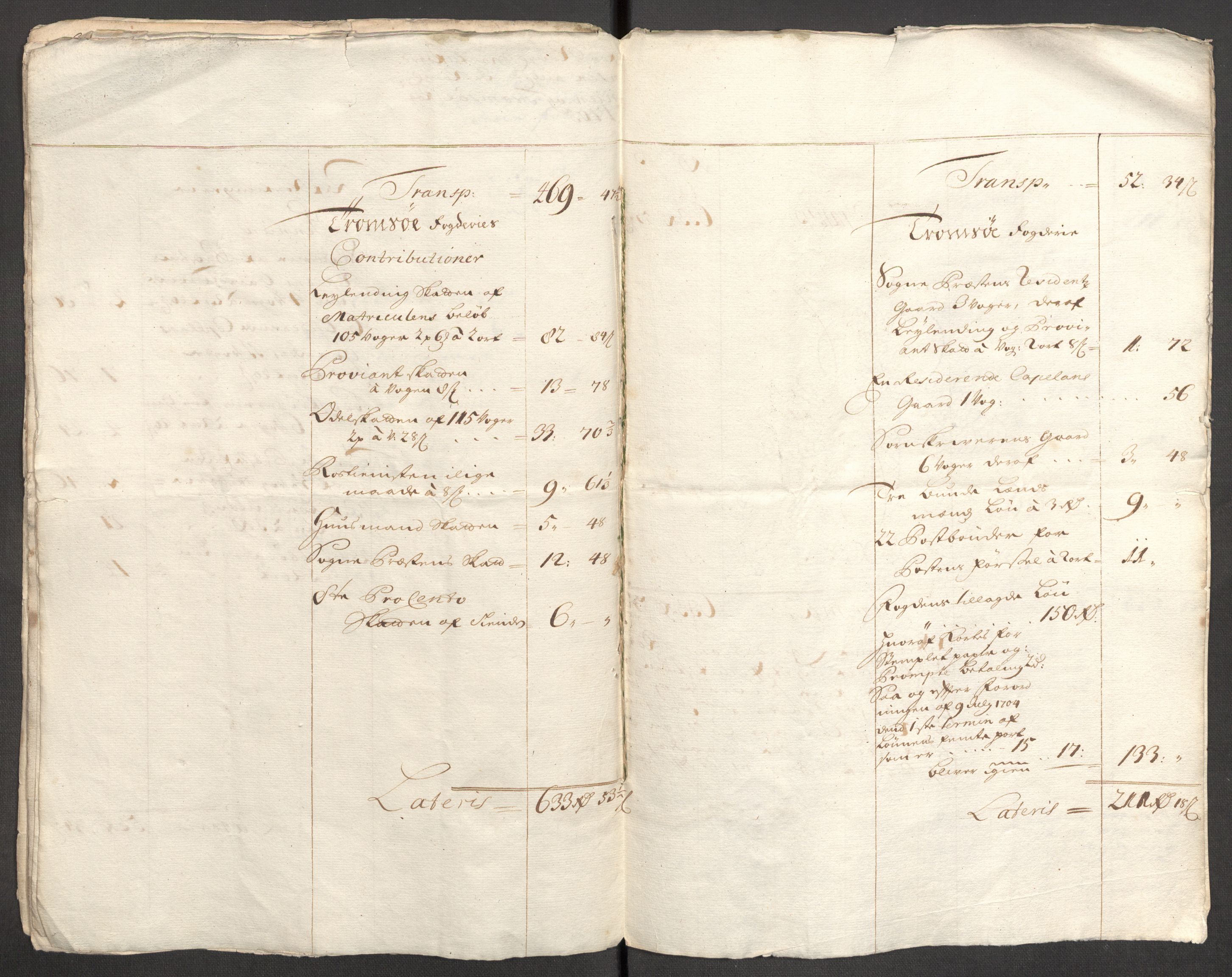 Rentekammeret inntil 1814, Reviderte regnskaper, Fogderegnskap, AV/RA-EA-4092/R68/L4756: Fogderegnskap Senja og Troms, 1705-1707, p. 14