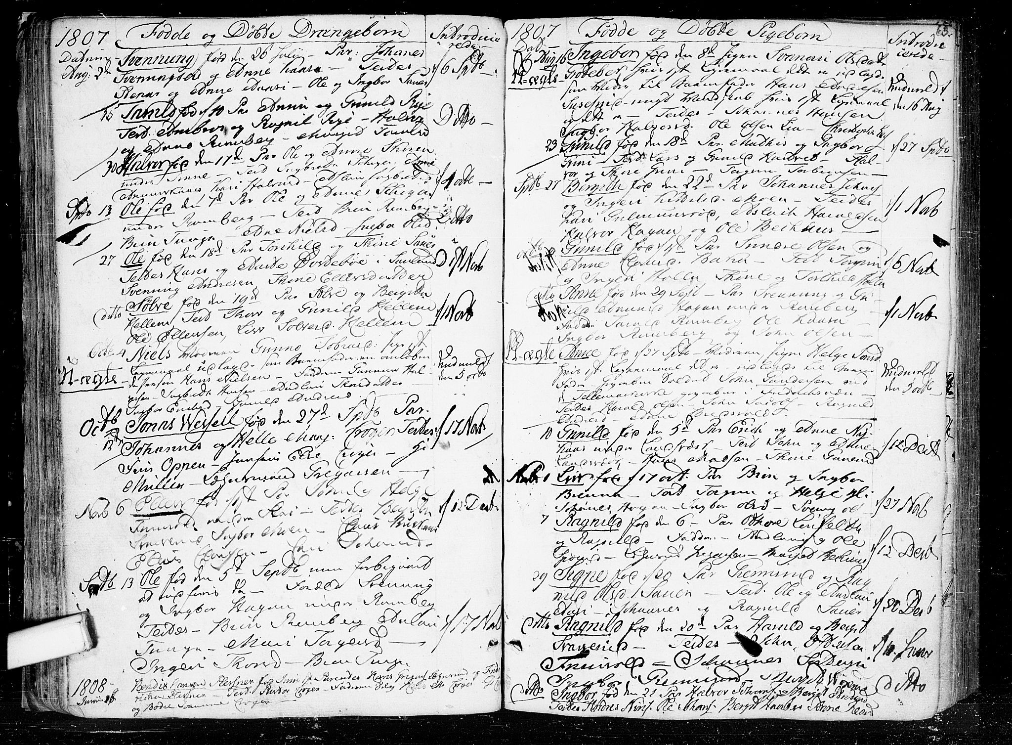 Heddal kirkebøker, SAKO/A-268/F/Fa/L0004: Parish register (official) no. I 4, 1784-1814, p. 63