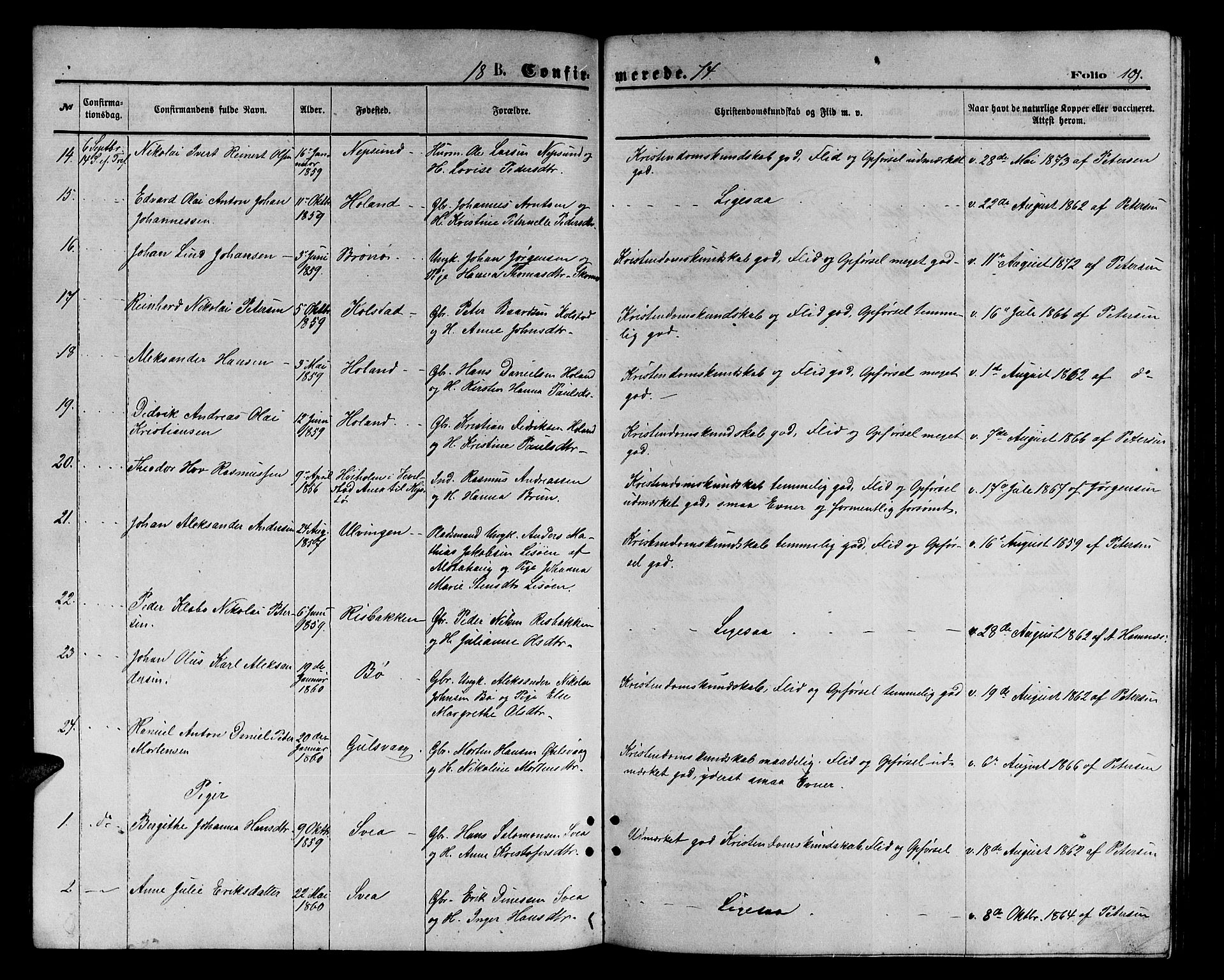 Ministerialprotokoller, klokkerbøker og fødselsregistre - Nordland, AV/SAT-A-1459/816/L0252: Parish register (copy) no. 816C02, 1871-1885, p. 101