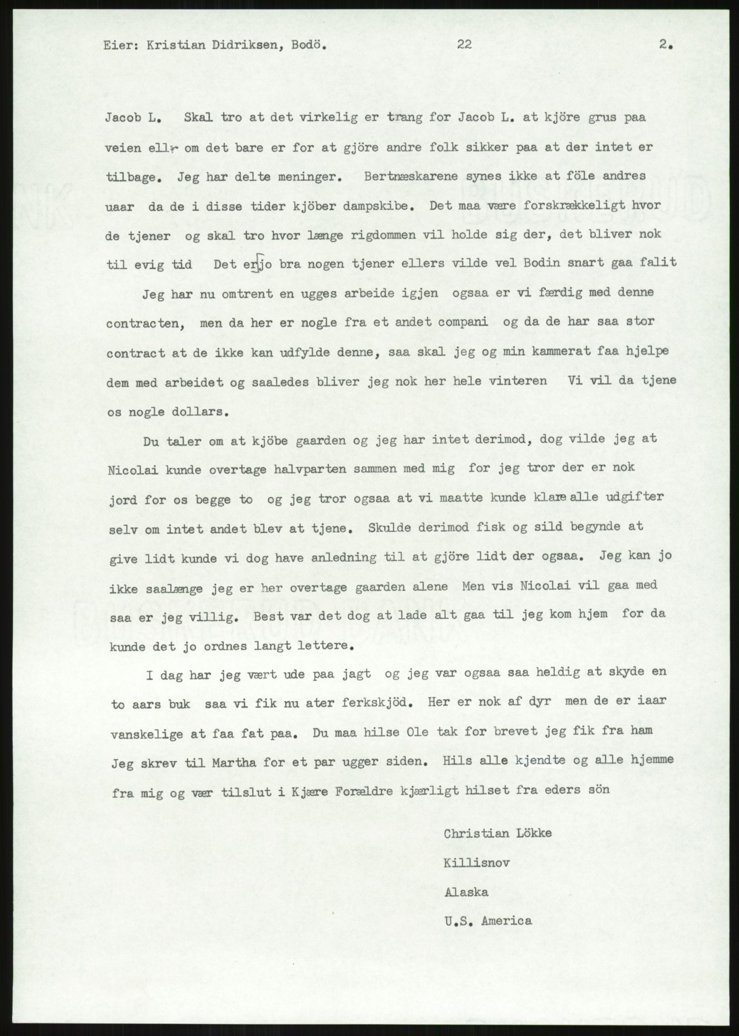 Samlinger til kildeutgivelse, Amerikabrevene, AV/RA-EA-4057/F/L0035: Innlån fra Nordland, 1838-1914, p. 149