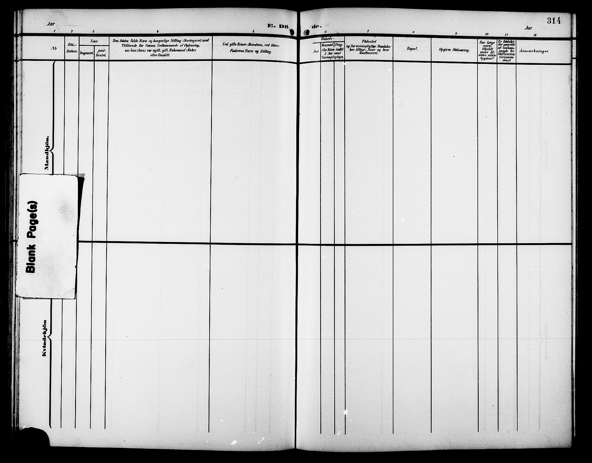 Ministerialprotokoller, klokkerbøker og fødselsregistre - Møre og Romsdal, SAT/A-1454/511/L0159: Parish register (copy) no. 511C05, 1902-1920, p. 314