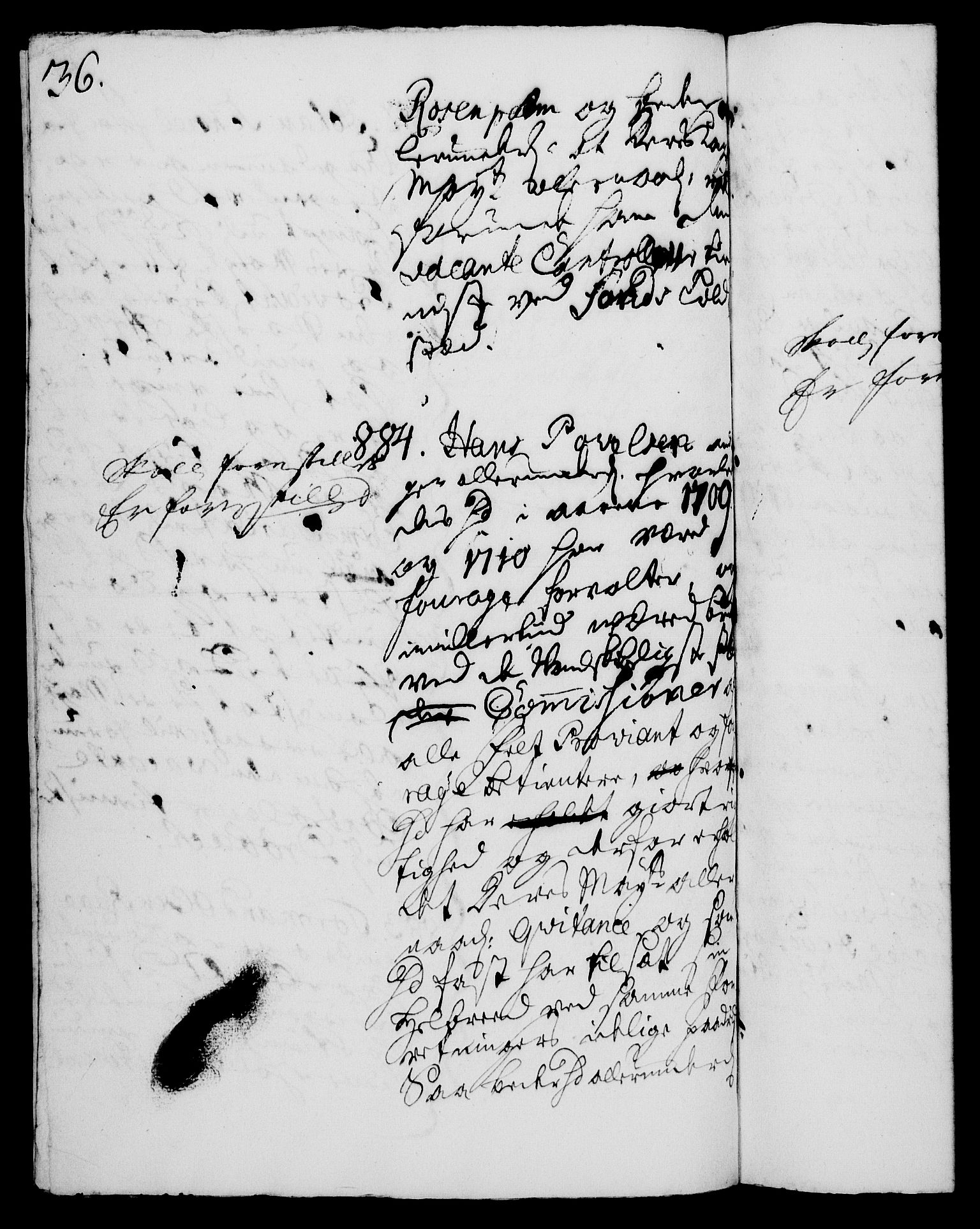 Rentekammeret, Kammerkanselliet, AV/RA-EA-3111/G/Gh/Gha/L0004: Norsk ekstraktmemorialprotokoll, sak. 766-941 (merket RK 53.49), 1721, p. 36