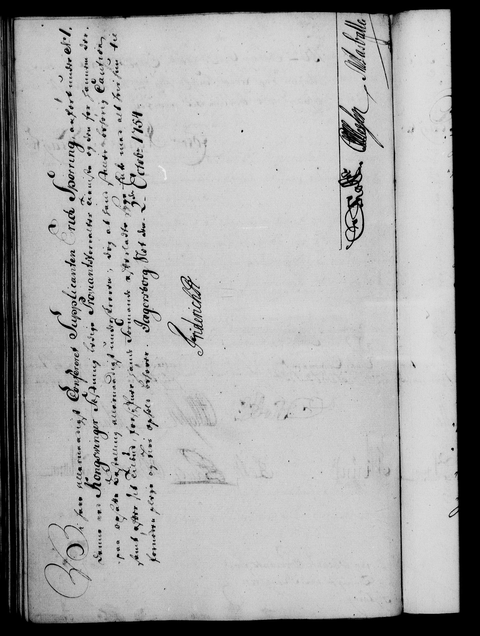 Rentekammeret, Kammerkanselliet, RA/EA-3111/G/Gf/Gfa/L0036: Norsk relasjons- og resolusjonsprotokoll (merket RK 52.36), 1754, p. 649